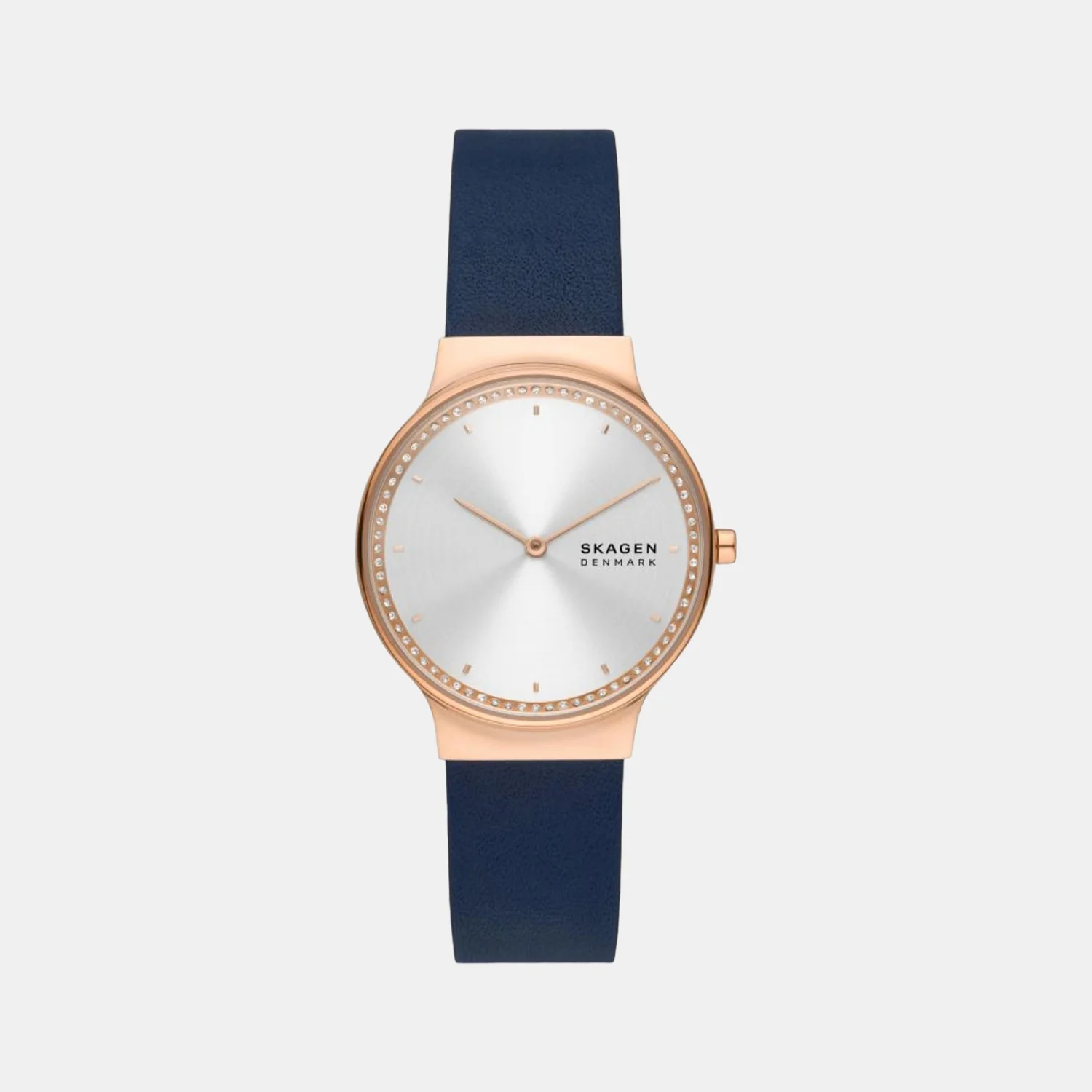 Women Quartz Silver Dial Analog Leather Watch SKW3026