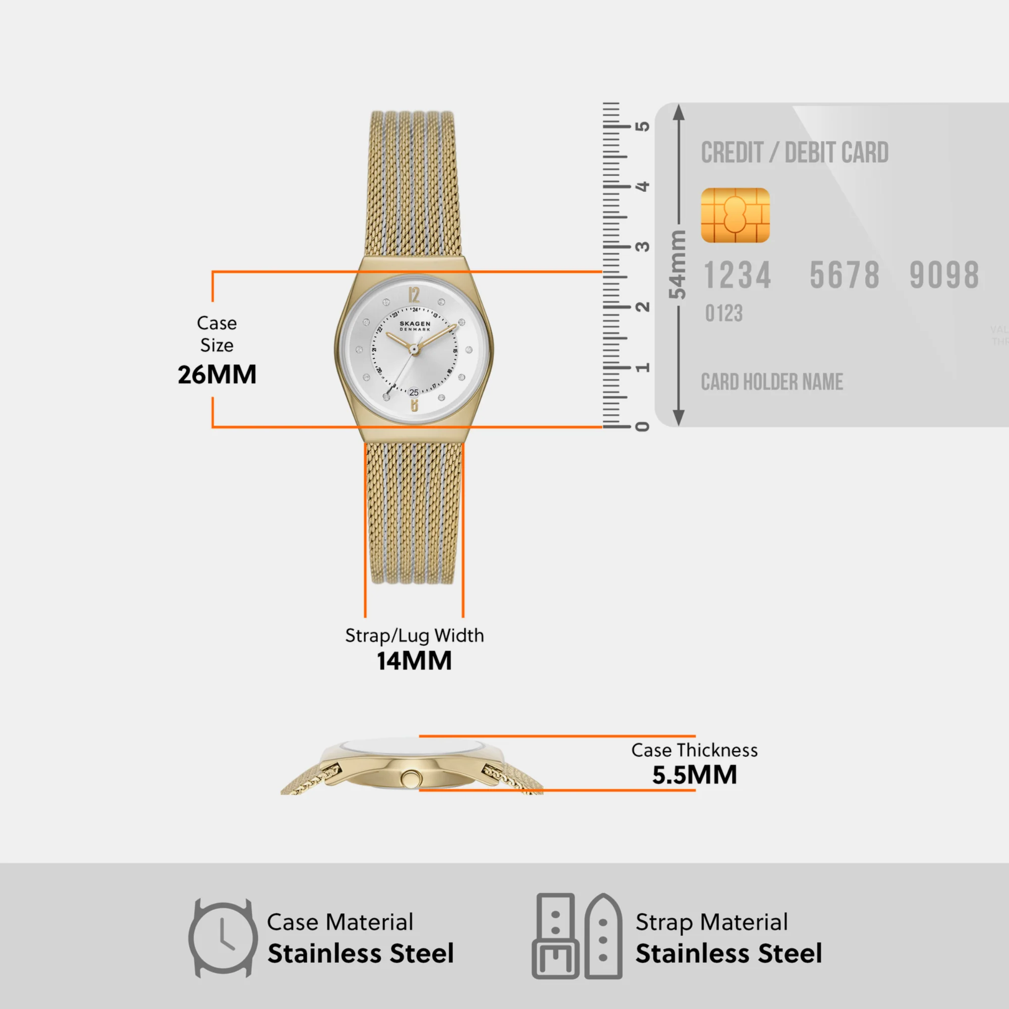 Women Quartz Silver Dial Analog Stainless Steel Watch SKW1156SET - Image 5