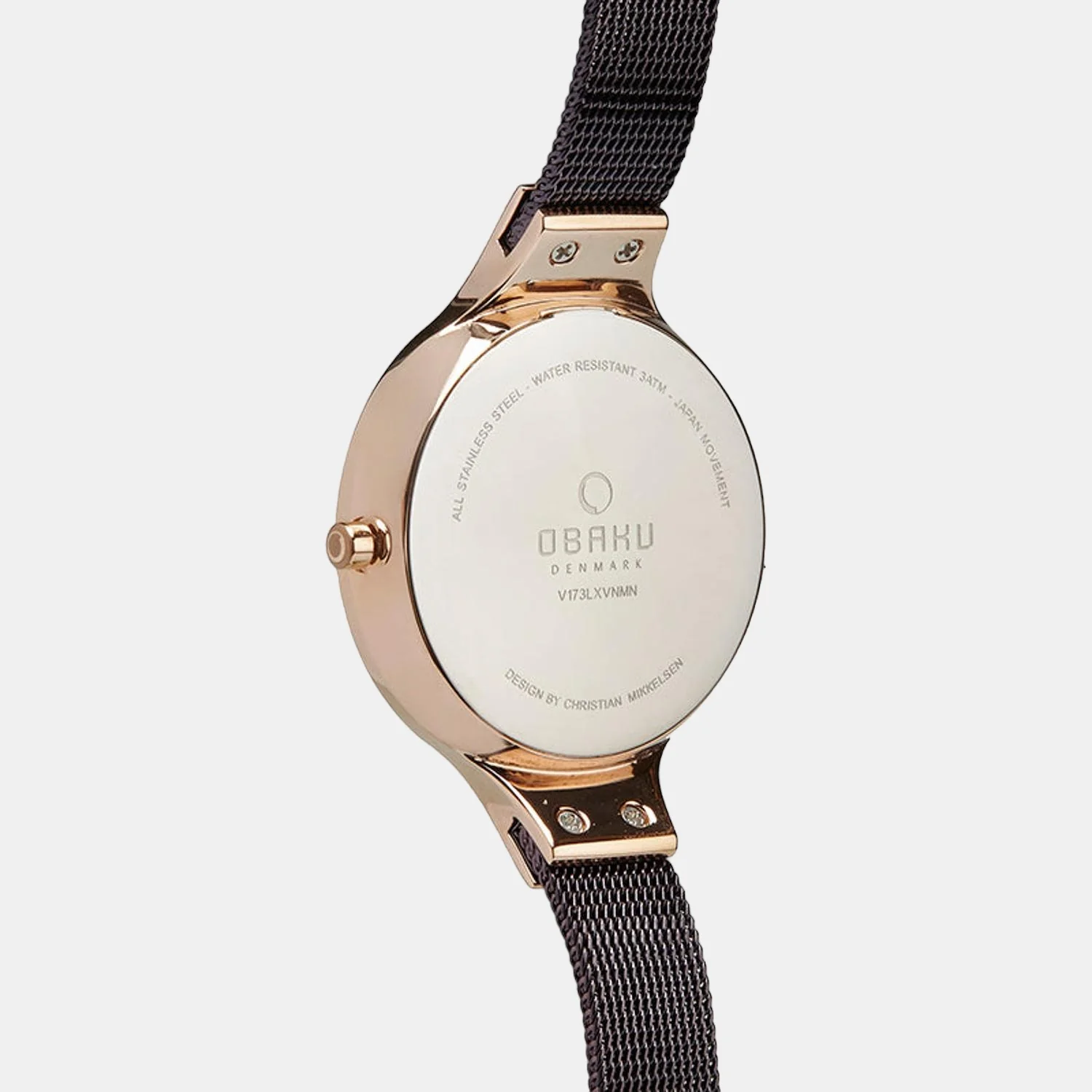 Sky Walnut Women Quartz Brown Dial Analog Mesh Watch V173LXVNMN - Image 2
