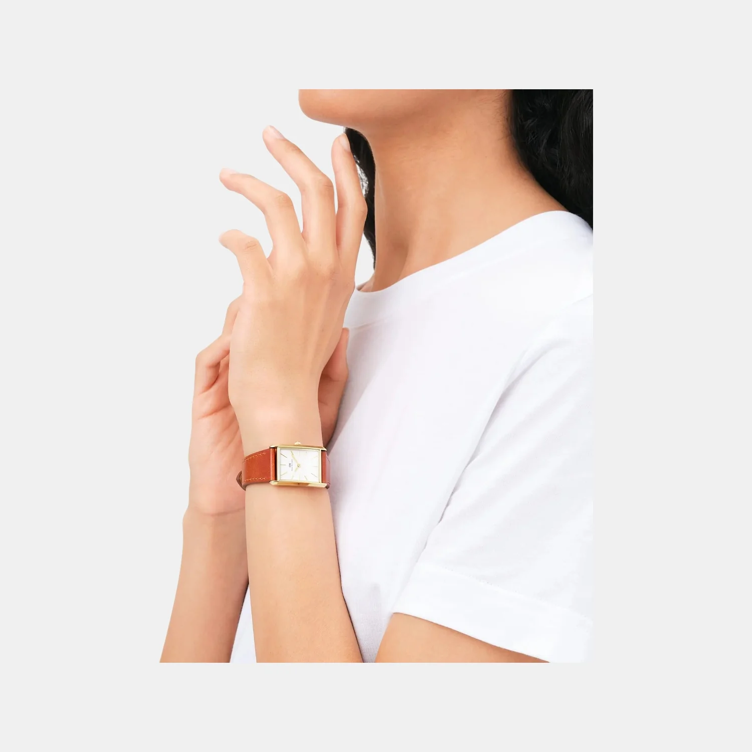 Women Quartz White Dial Analog Stainless Steel Watch DW00100696K - Image 4