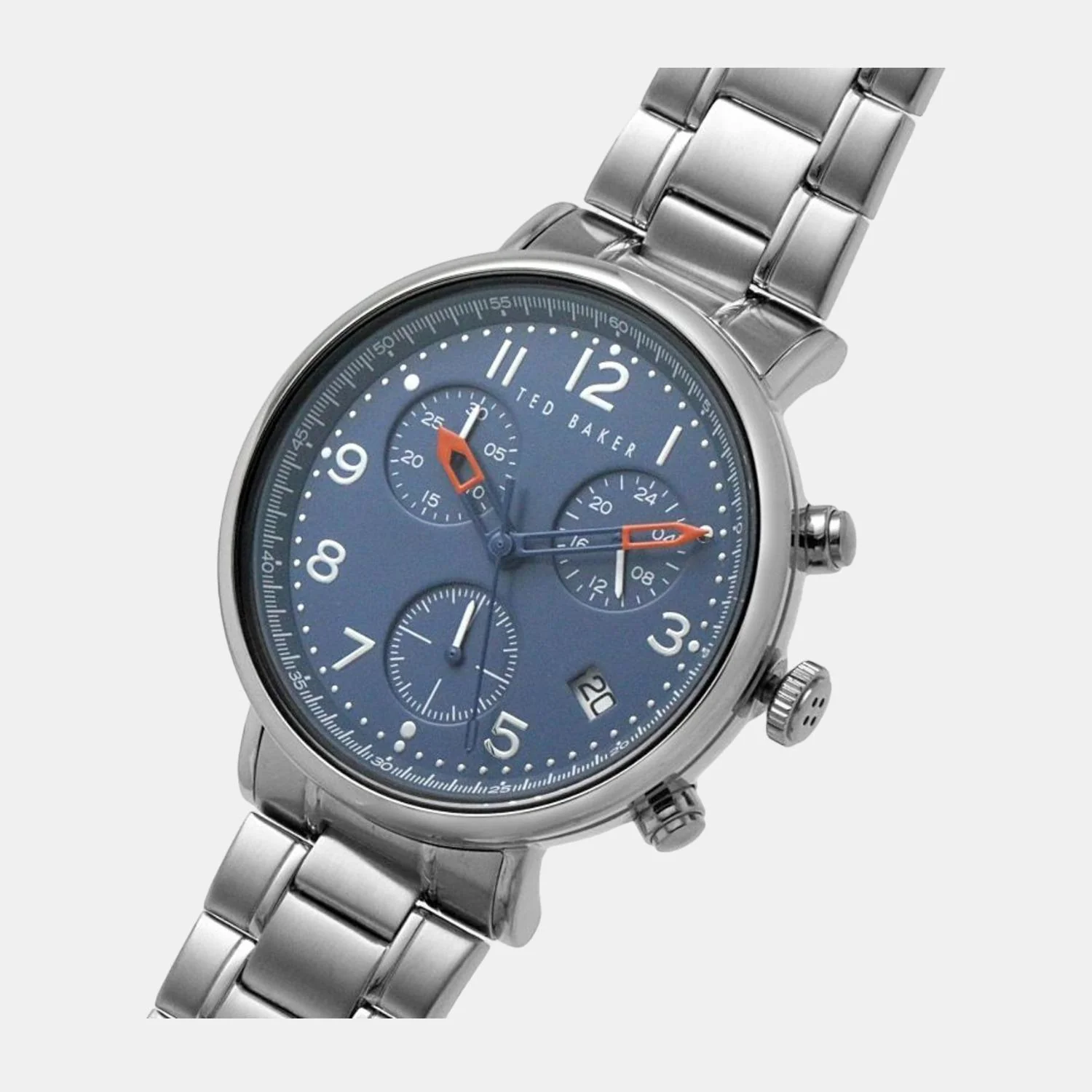 Men Quartz Blue Dial Chronograph Stainless Steel Watch BKPMMF123 - Image 6