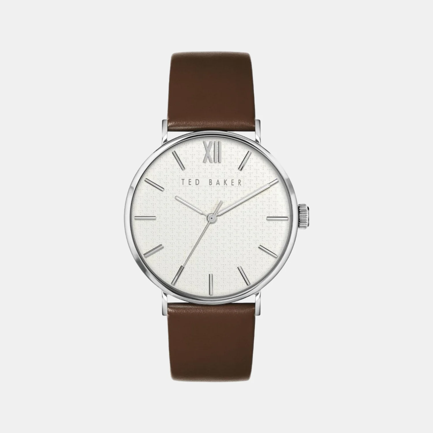 Men Quartz White Dial Analog Leather Watch BKPPGS215
