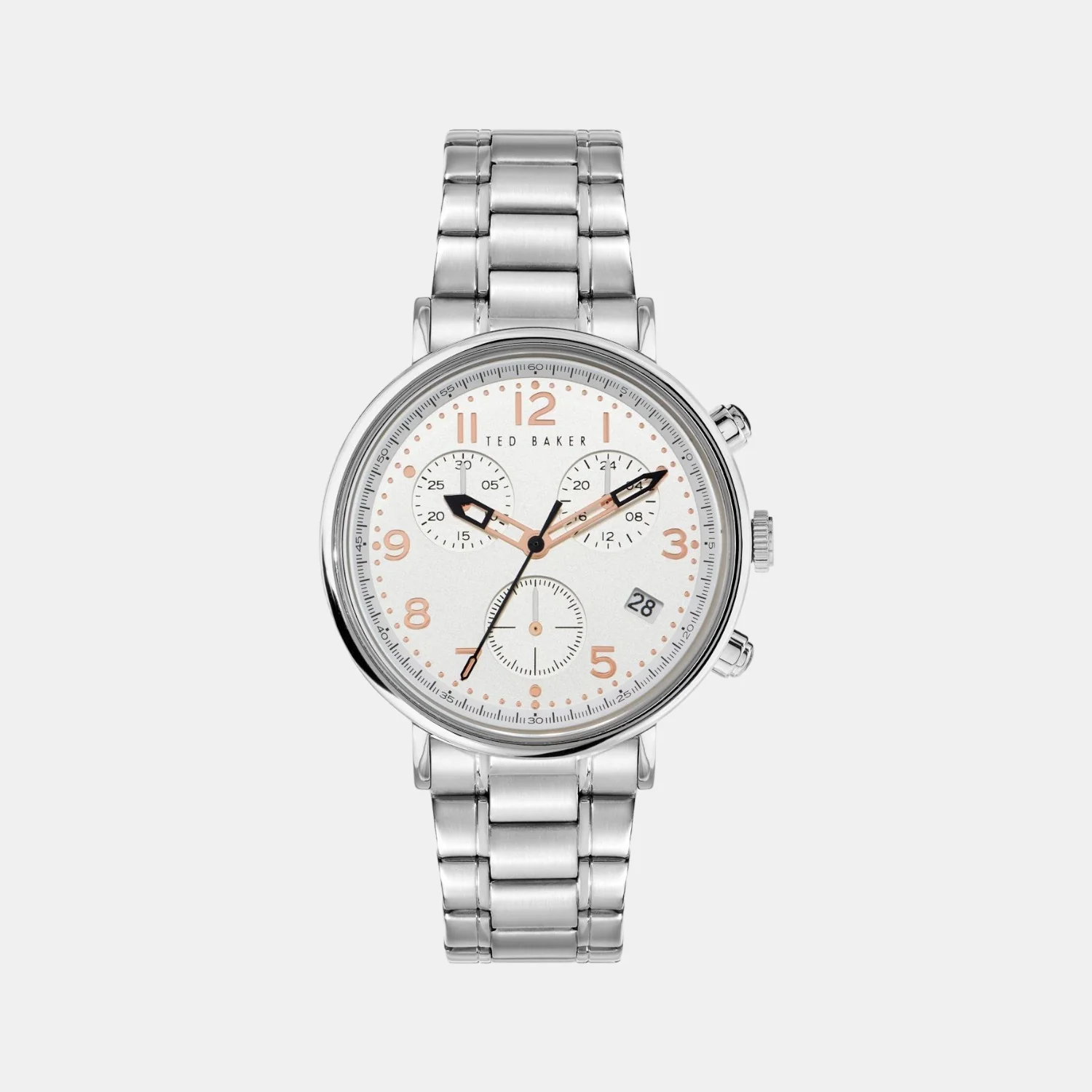Men Quartz White Dial Chronograph Stainless Steel Watch BKPMMF121