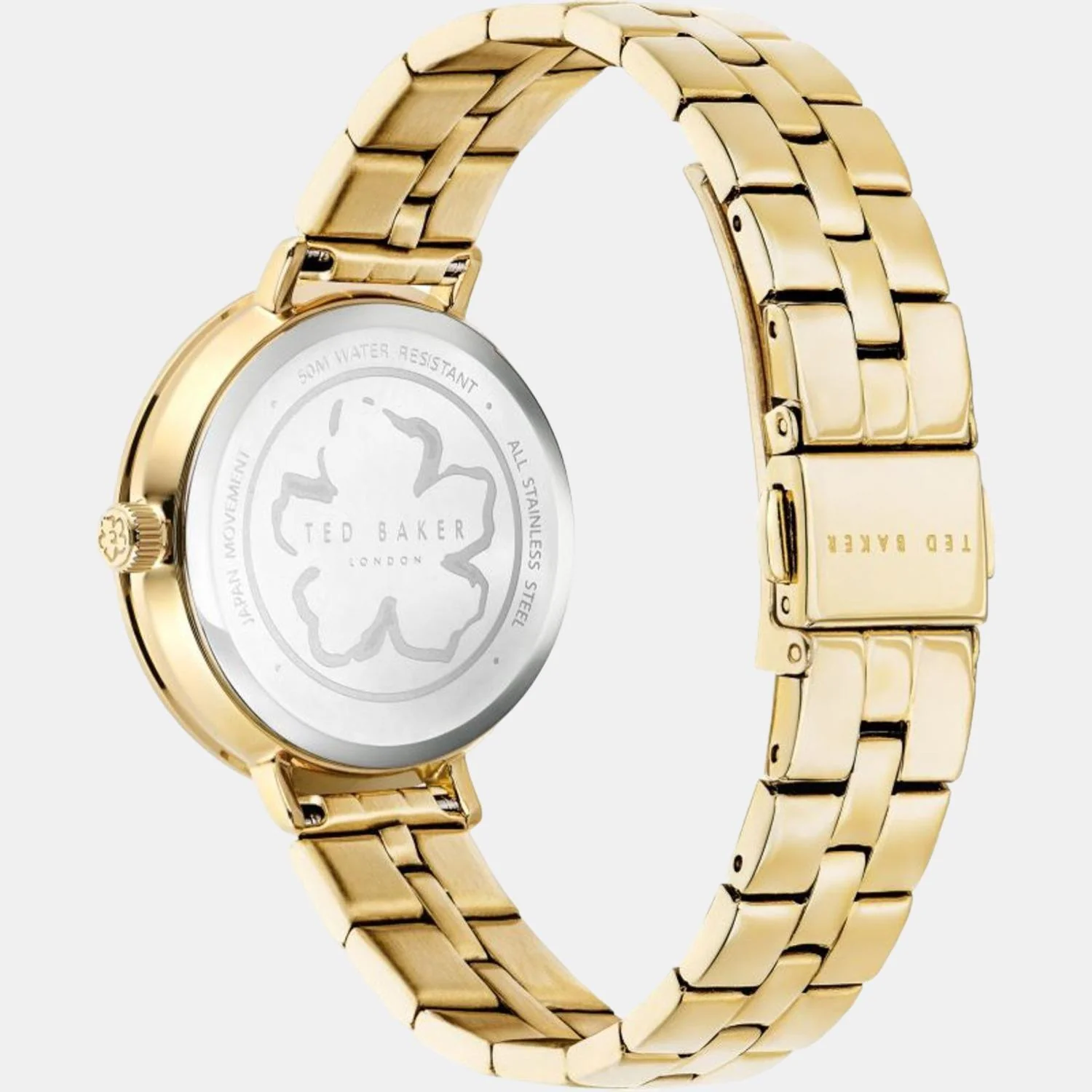 Tb Iconic Women Quartz Gold Dial Analog Stainless Steel Watch BKPAMF208 - Image 4