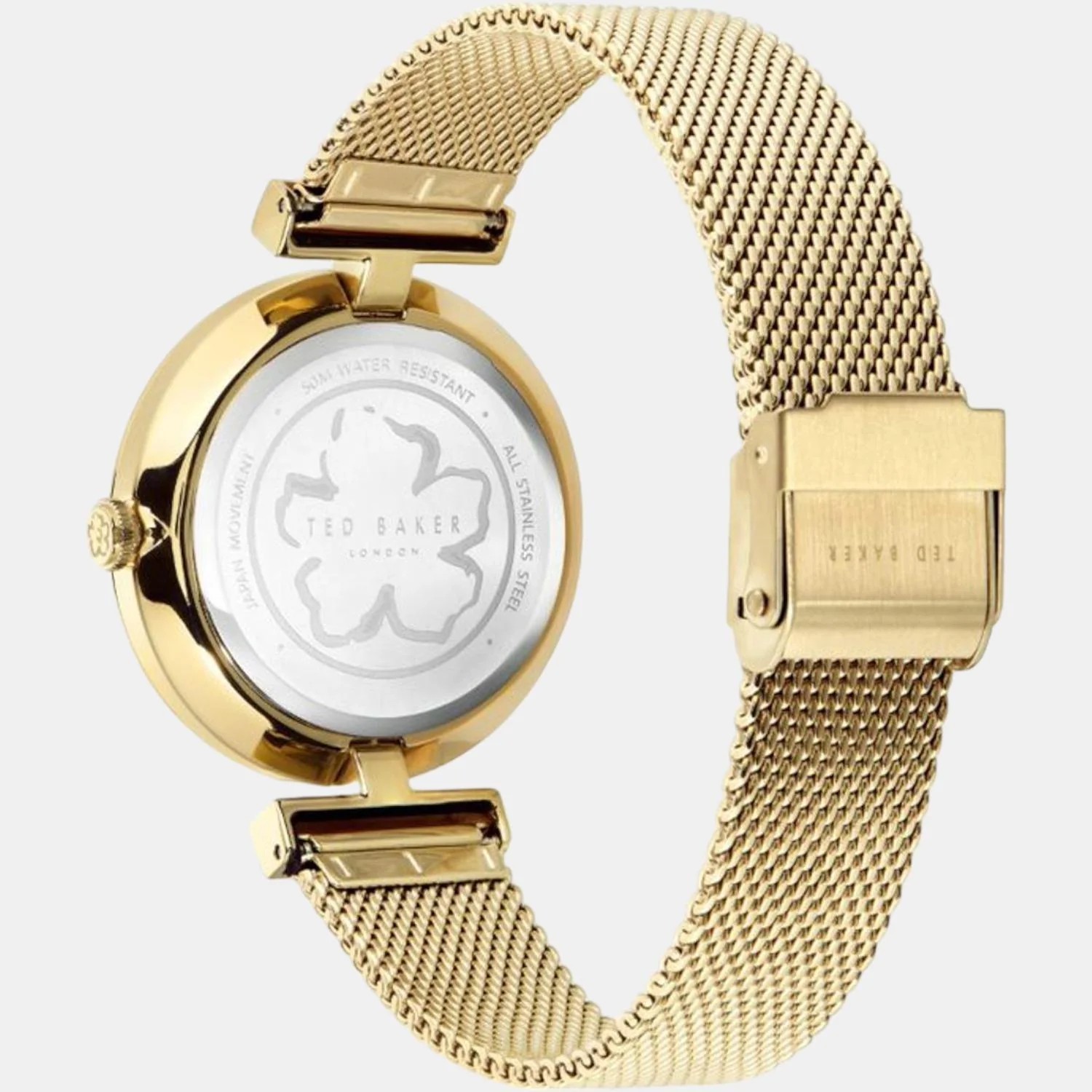 Tb Iconic Women Quartz Gold Dial Analog Stainless Steel Watch BKPDAF203 - Image 4