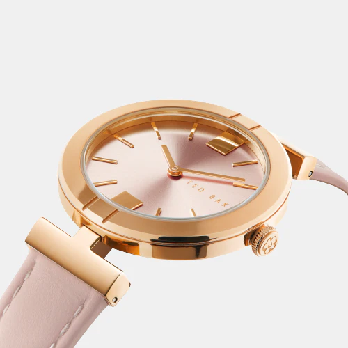 Tb Iconic Women Quartz Pink Dial Analog Leather Watch BKPDAF202 - Image 3