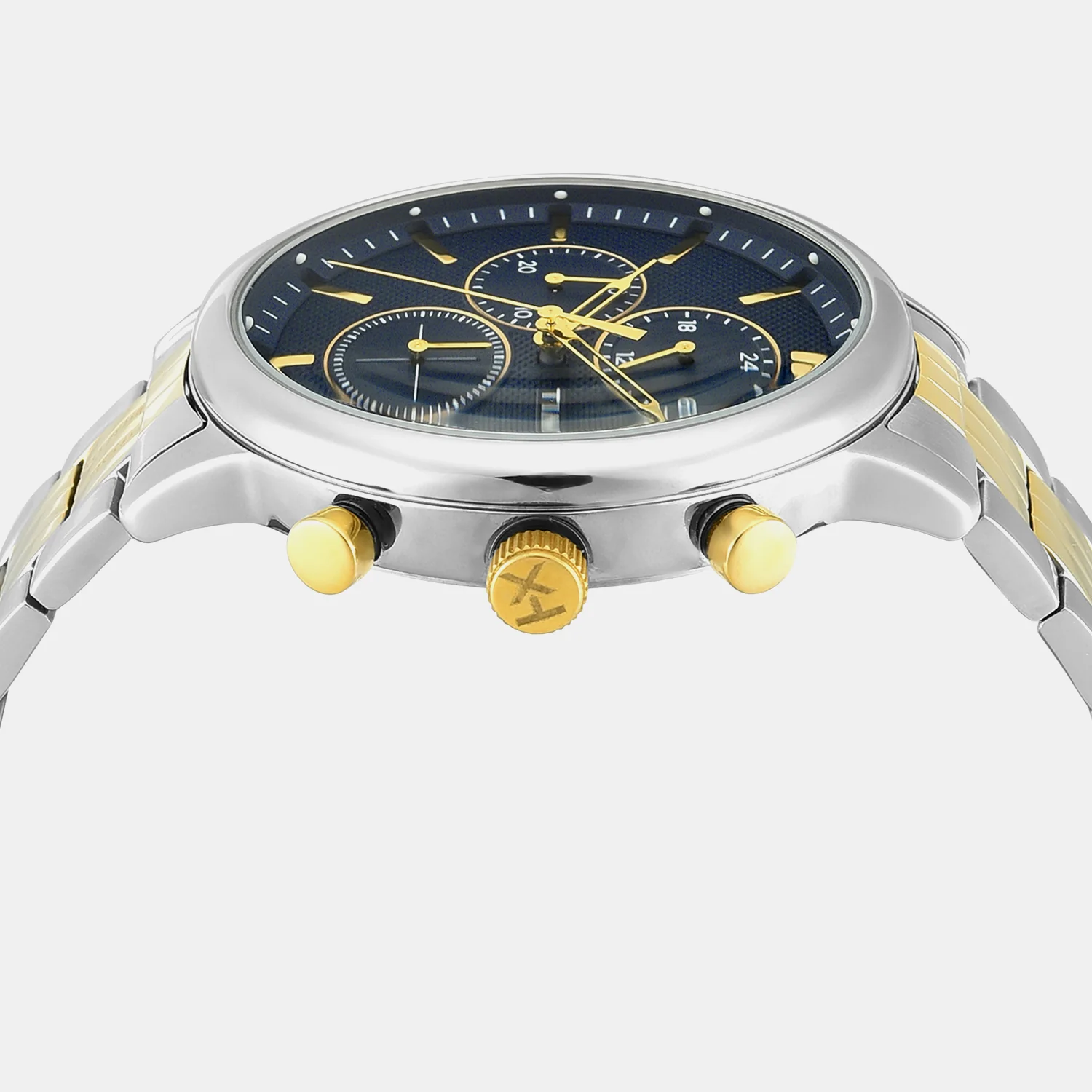 Chicago Men Quartz Blue Dial Chronograph Stainless Steel Watch TWEG26901 - Image 3