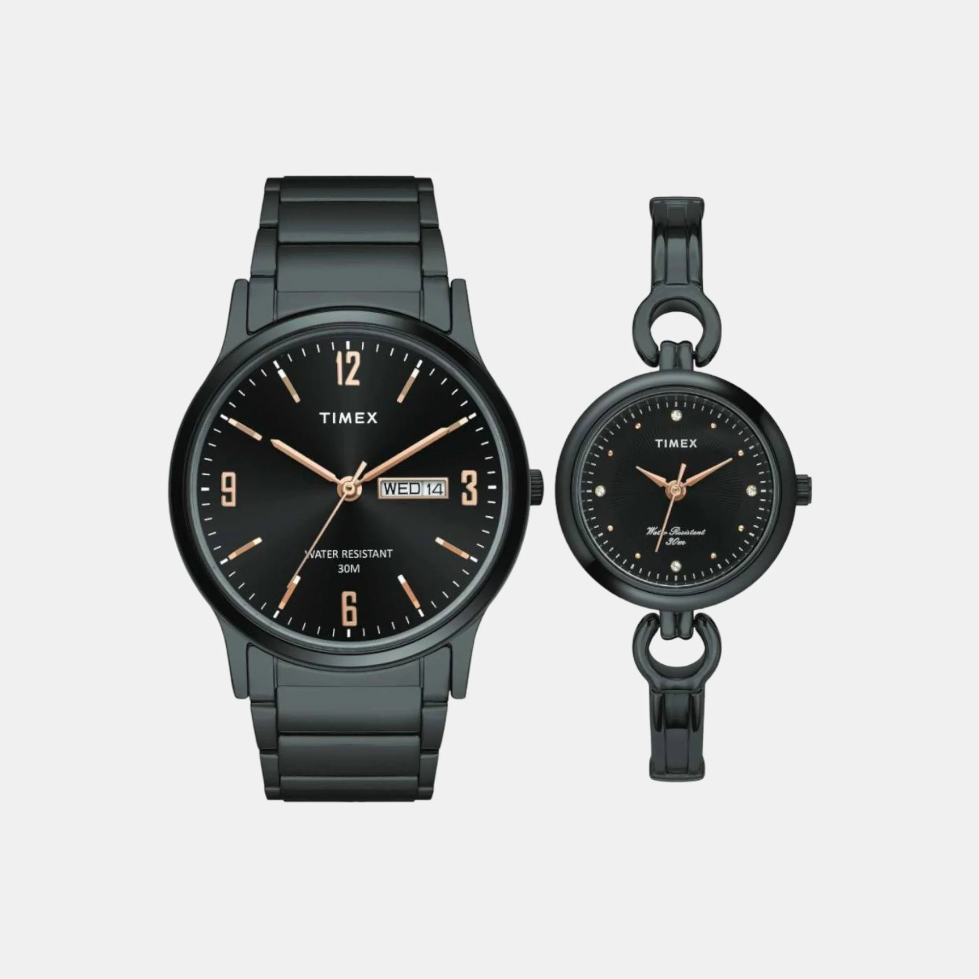 Classics Couple Quartz Black Dial Analog Brass Watch TW00PR264 - Image 2