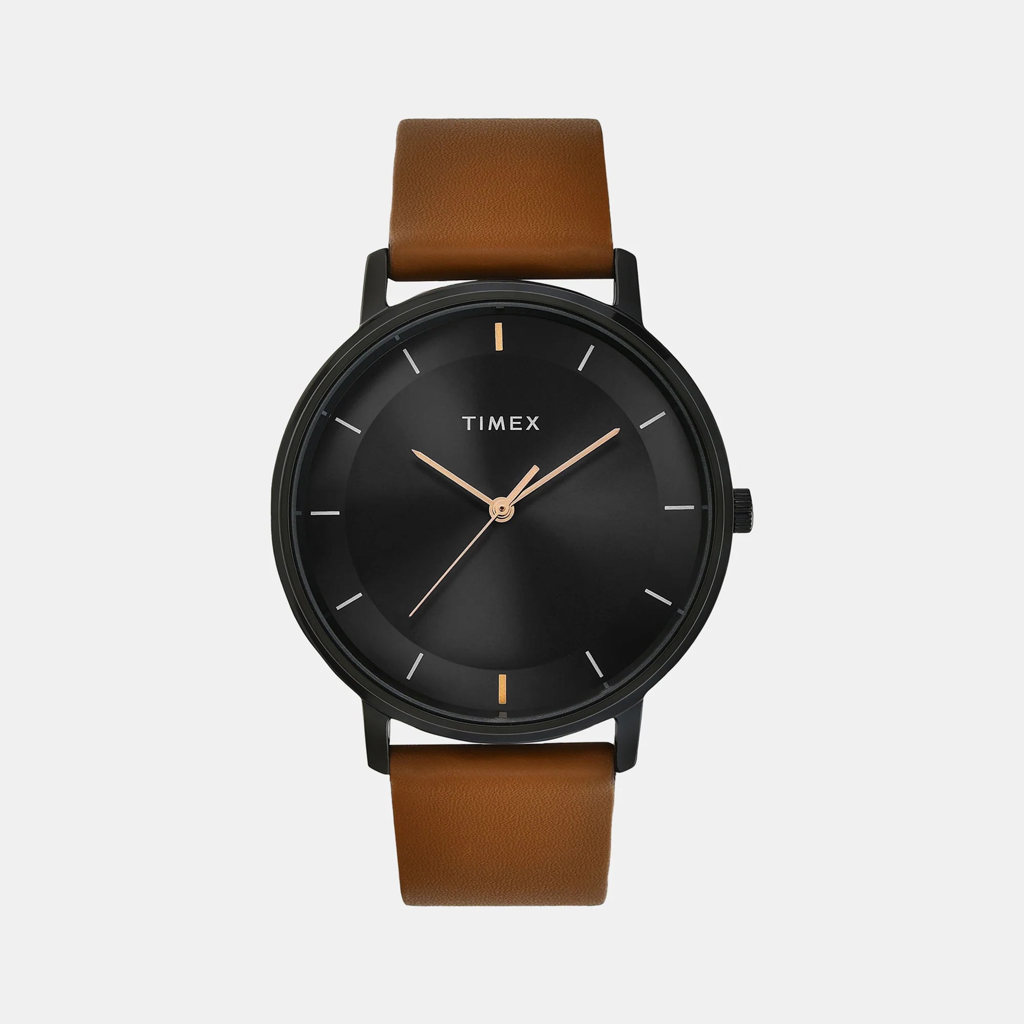 Classics Men Quartz Black Dial Analog Leather Watch TW0TG8016 - Image 2