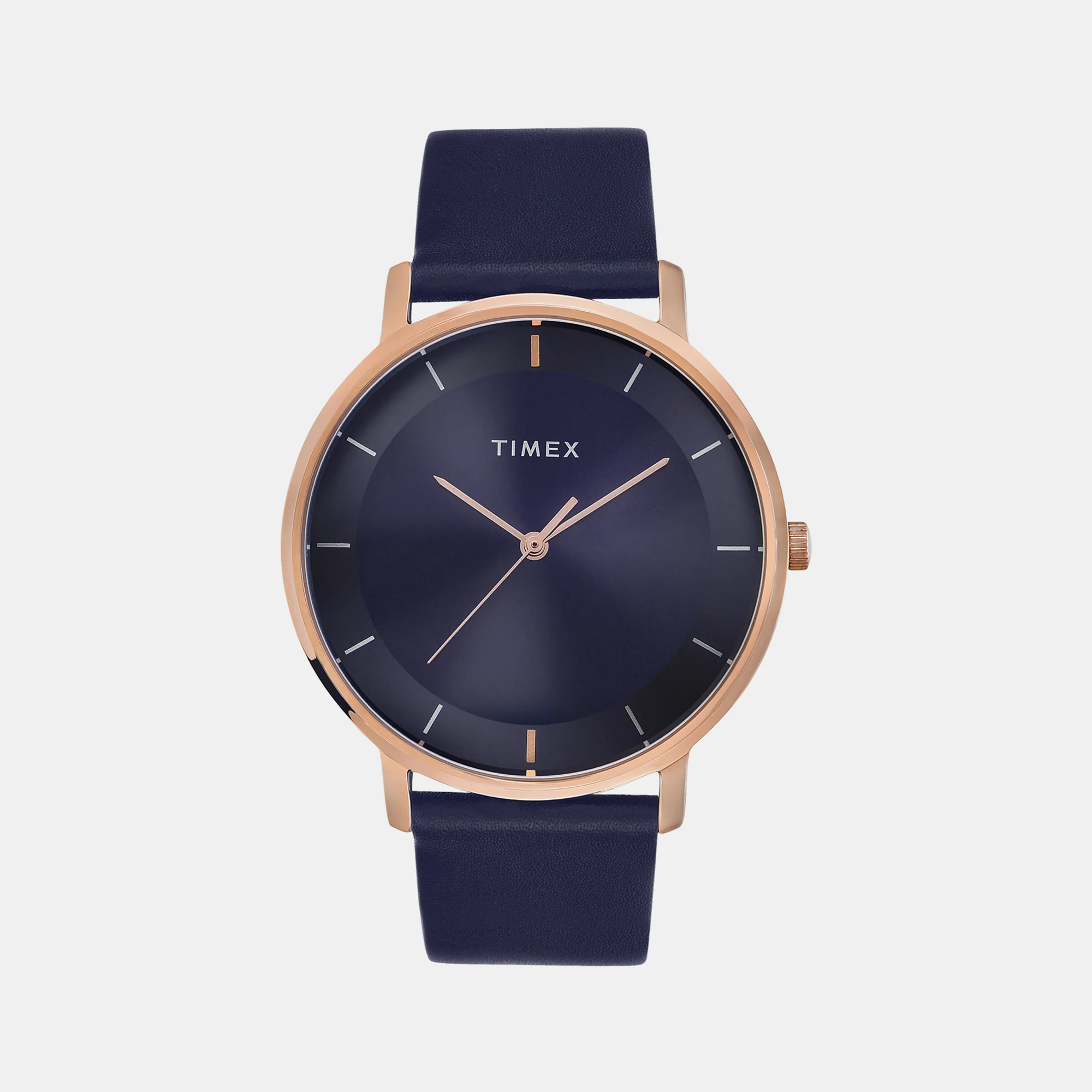 Classics Men Quartz Blue Dial Analog Leather Watch TW0TG8015 - Image 2