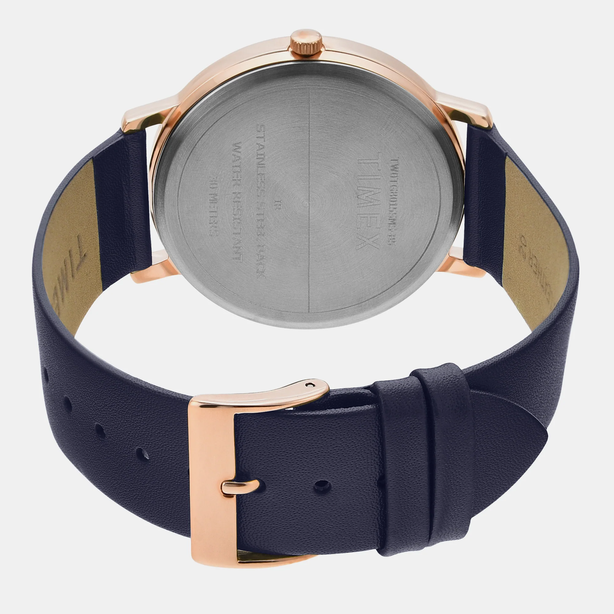 Classics Men Quartz Blue Dial Analog Leather Watch TW0TG8015 - Image 6