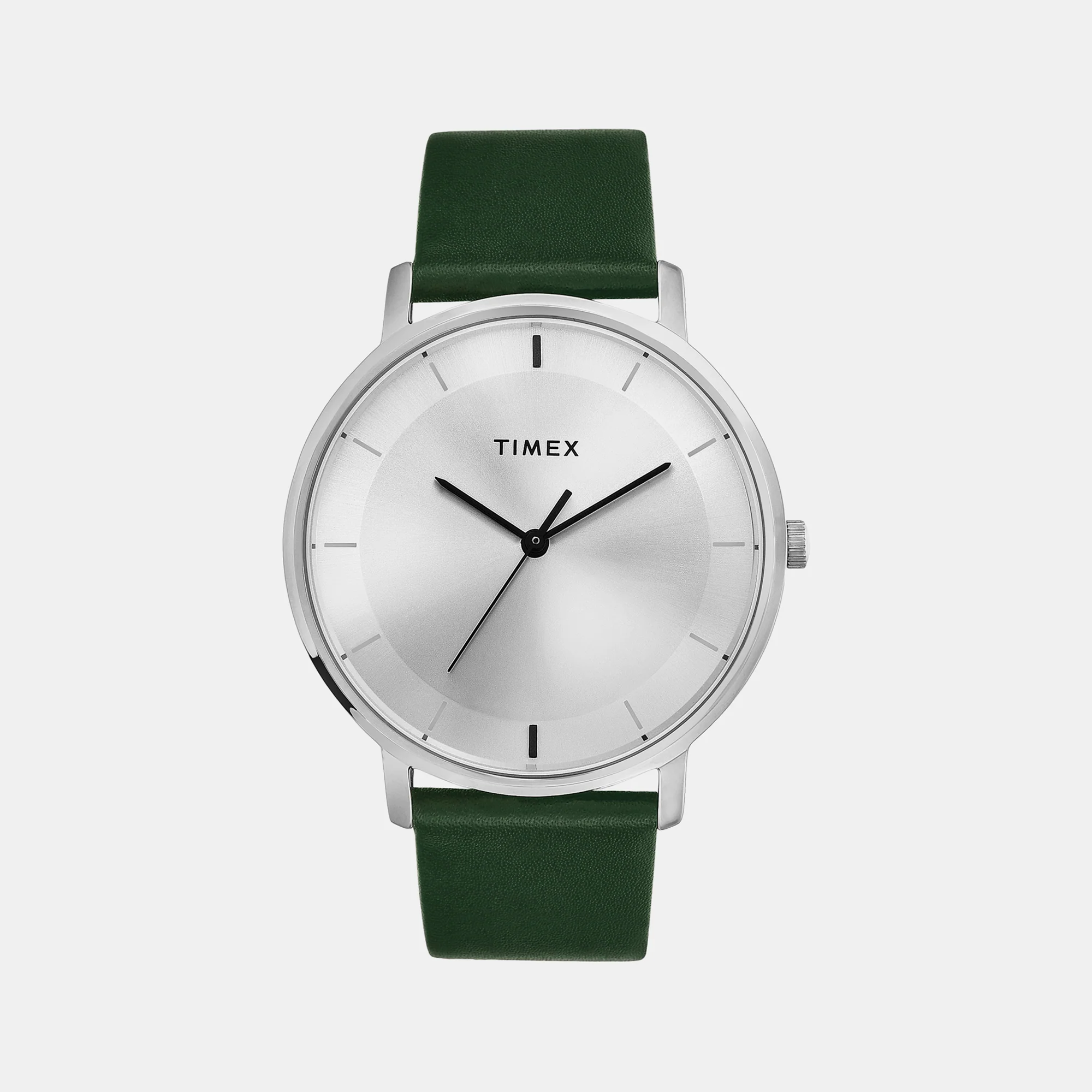 Classics Men Quartz Silver Dial Analog Leather Watch TW0TG8013 - Image 2