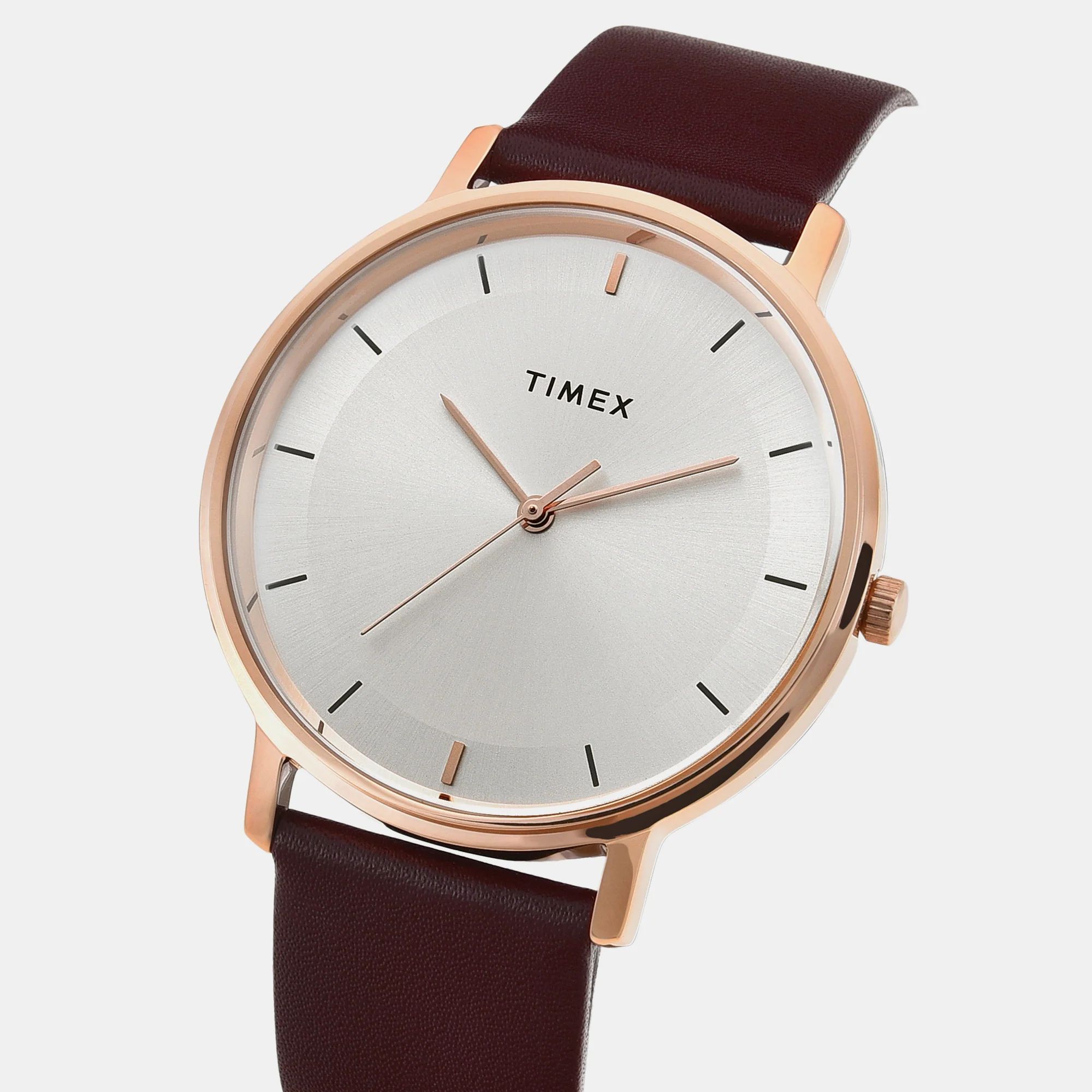 Classics Men Quartz Silver Dial Analog Leather Watch TW0TG8014 - Image 3