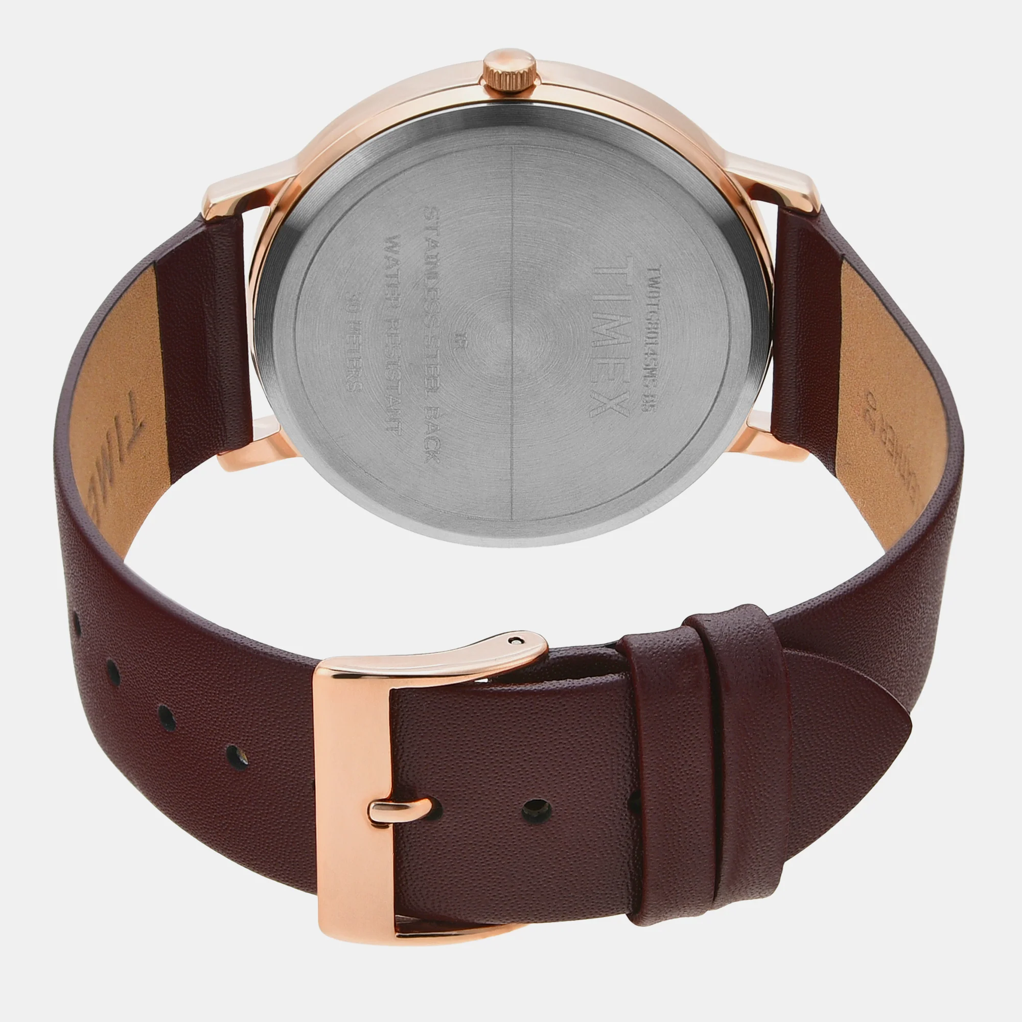 Classics Men Quartz Silver Dial Analog Leather Watch TW0TG8014 - Image 6