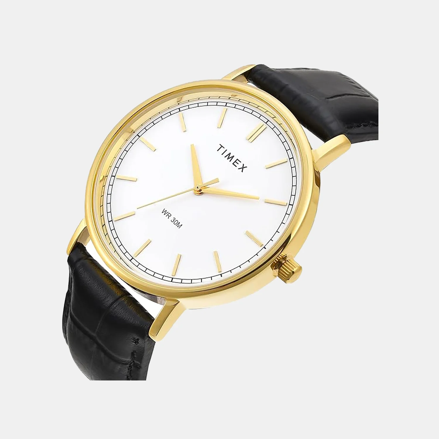 Classics Men Quartz White Dial Analog Leather Watch TWTG12200 - Image 3