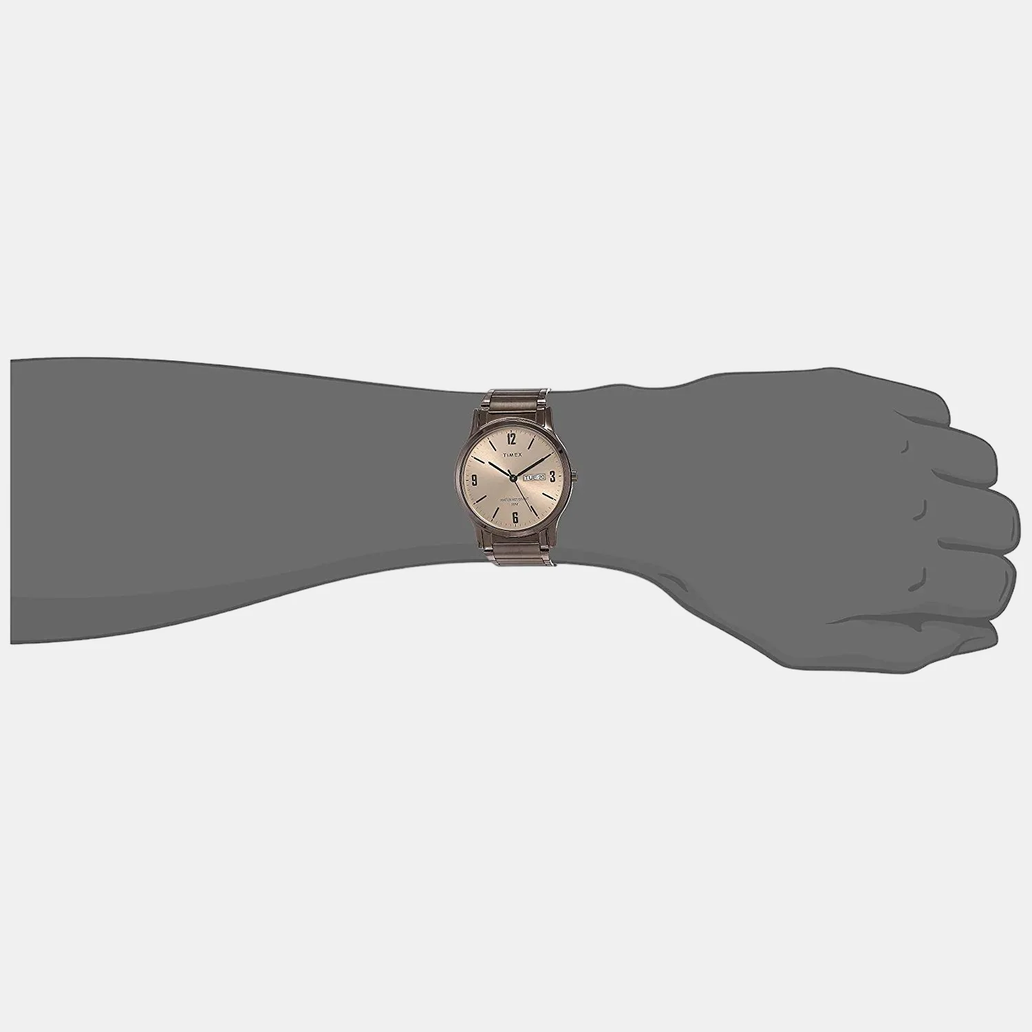 Classics Unisex Quartz Rose Gold Dial Analog Stainless Steel Watch TW00PR265 - Image 4