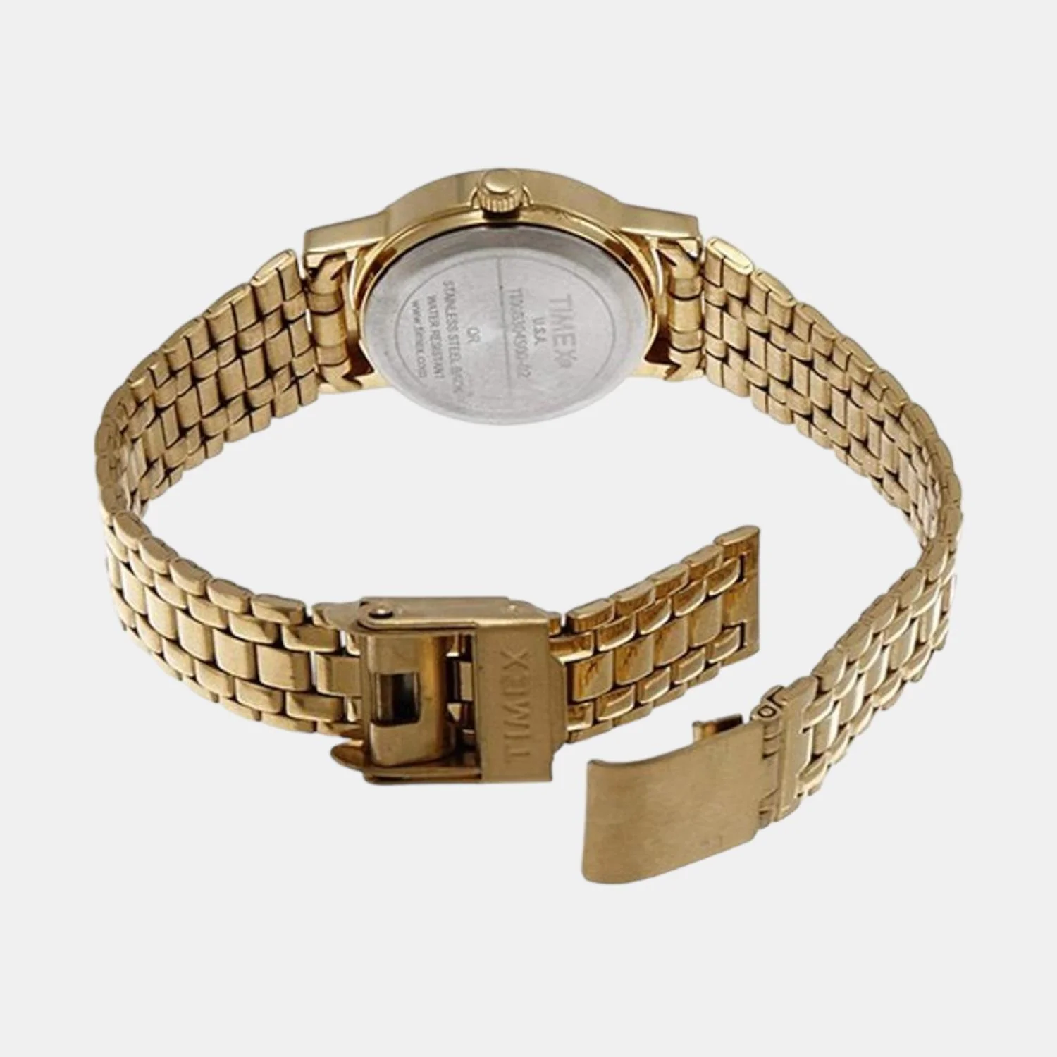 Classics Women Quartz Gold Dial Analog Stainless Steel Watch B304 - Image 3