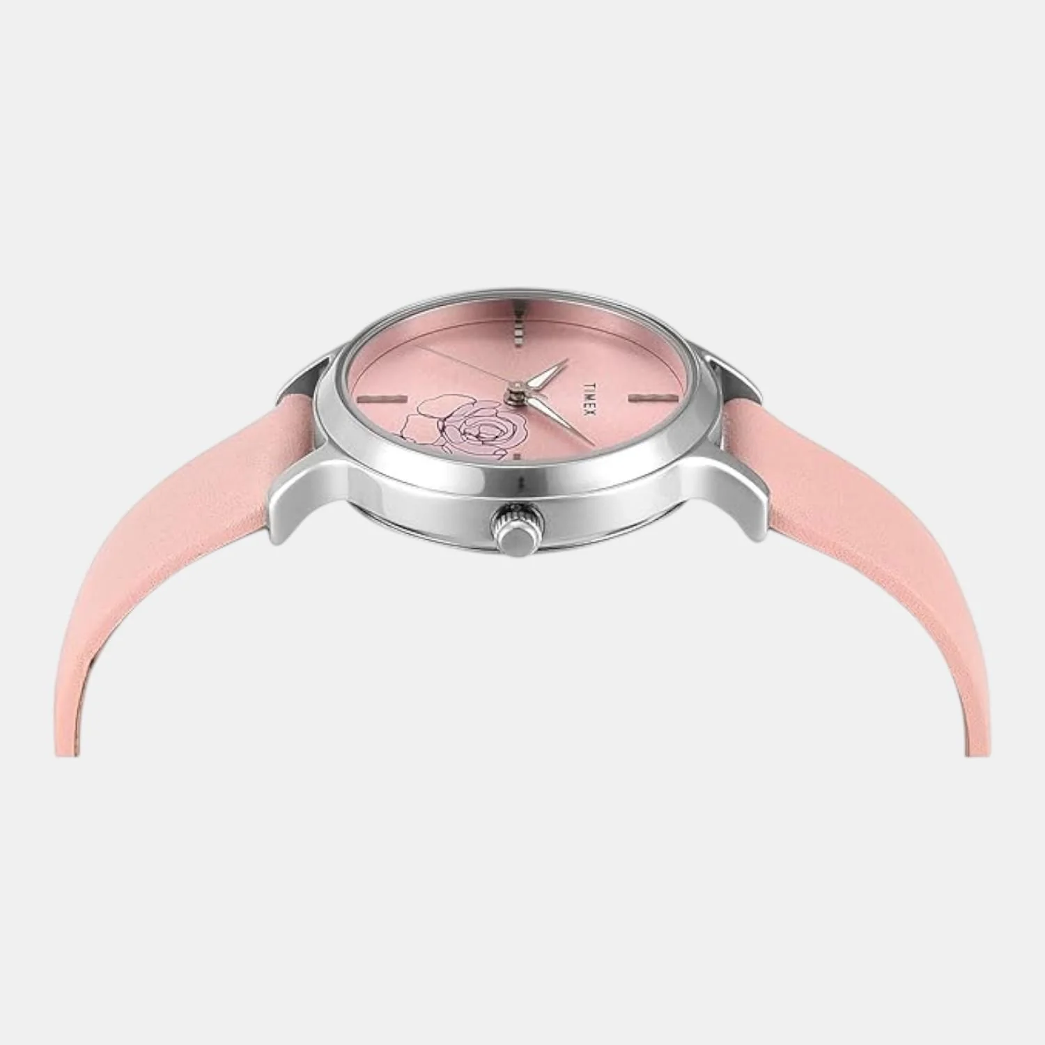 Classics Women Quartz Pink Dial Analog Leather Watch TWTL12307 - Image 4