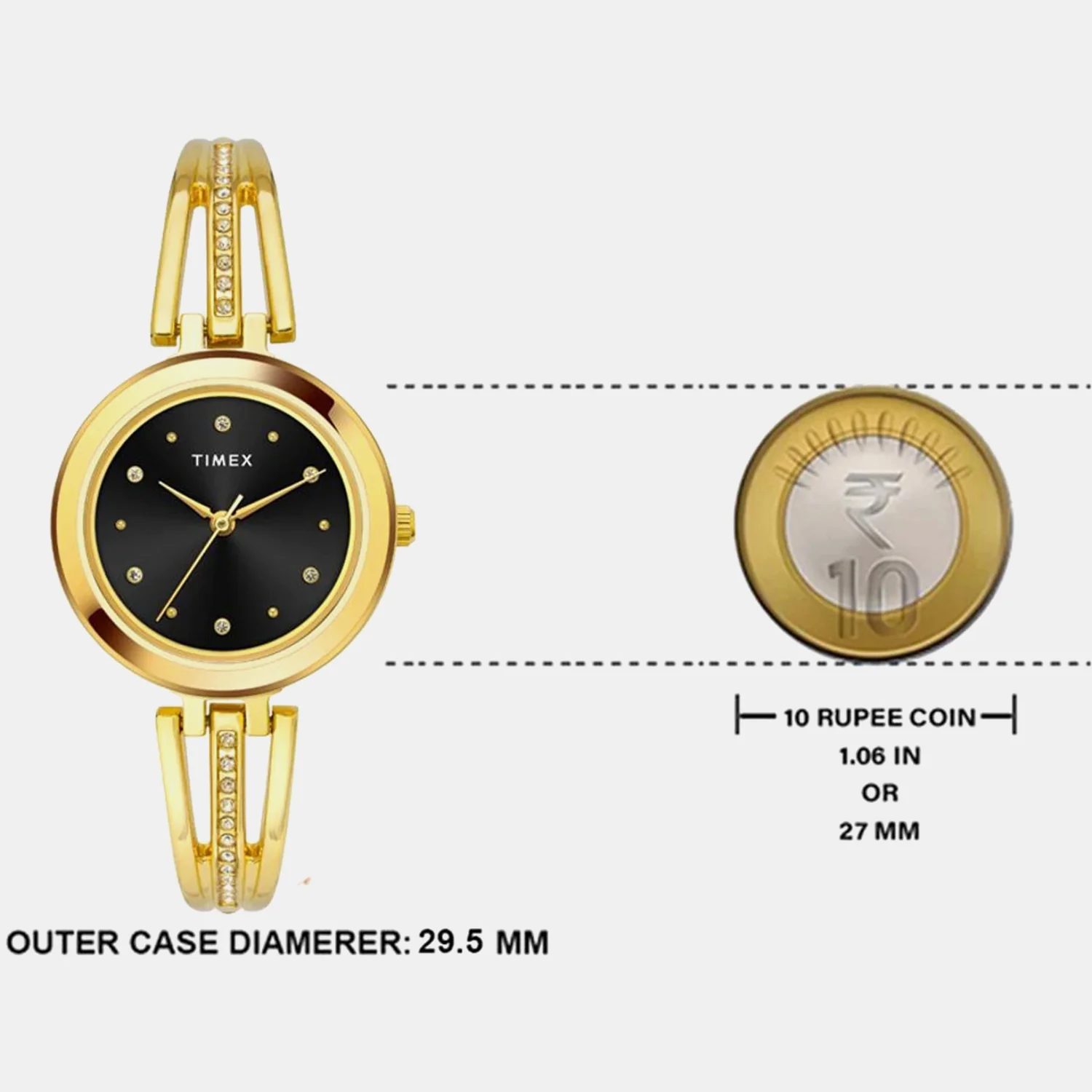 Classics Women Quartz Silver Dial Analog Brass Watch TWTL10307 - Image 2
