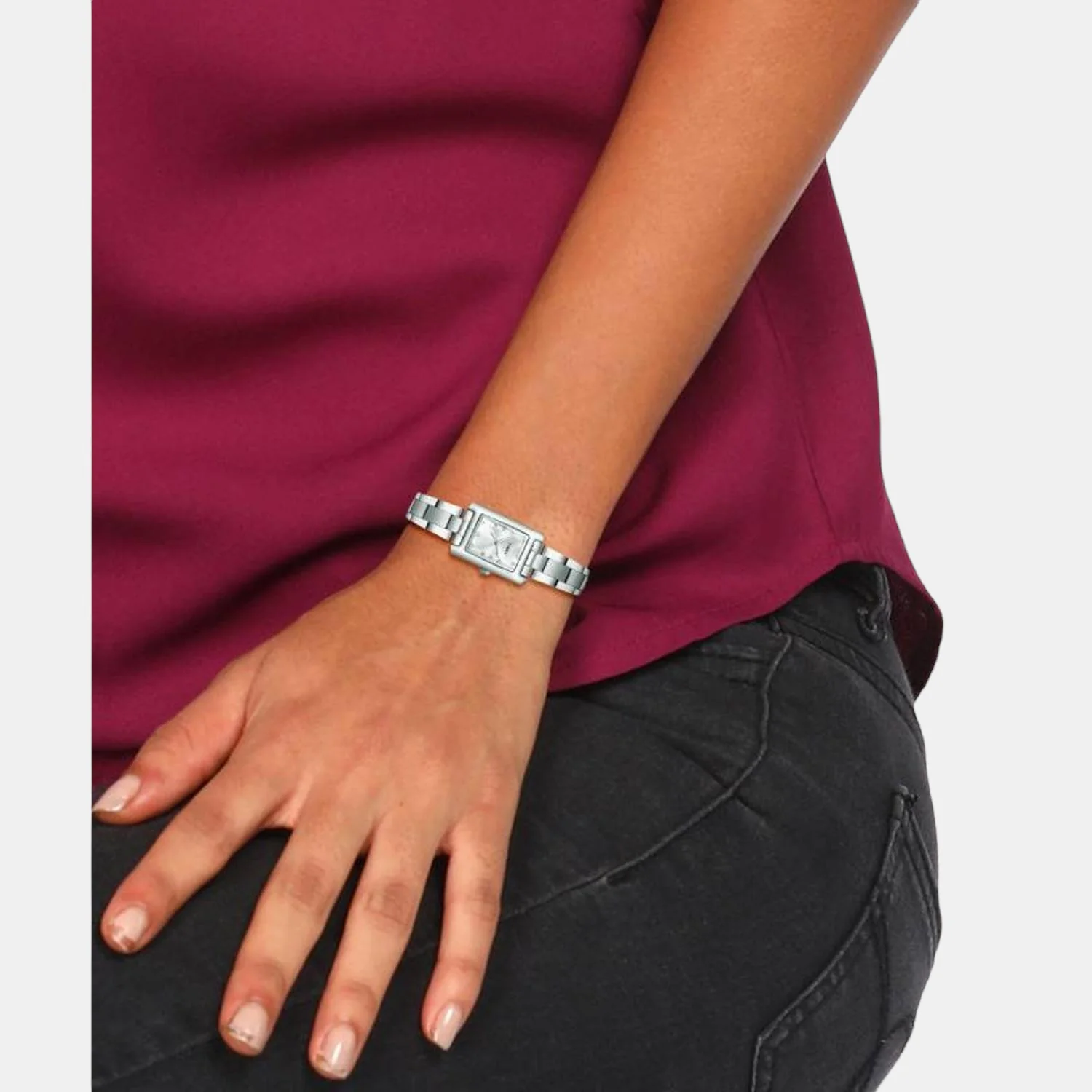 Classics Women Quartz Silver Dial Analog Stainless Steel Watch TWTL10600 - Image 4