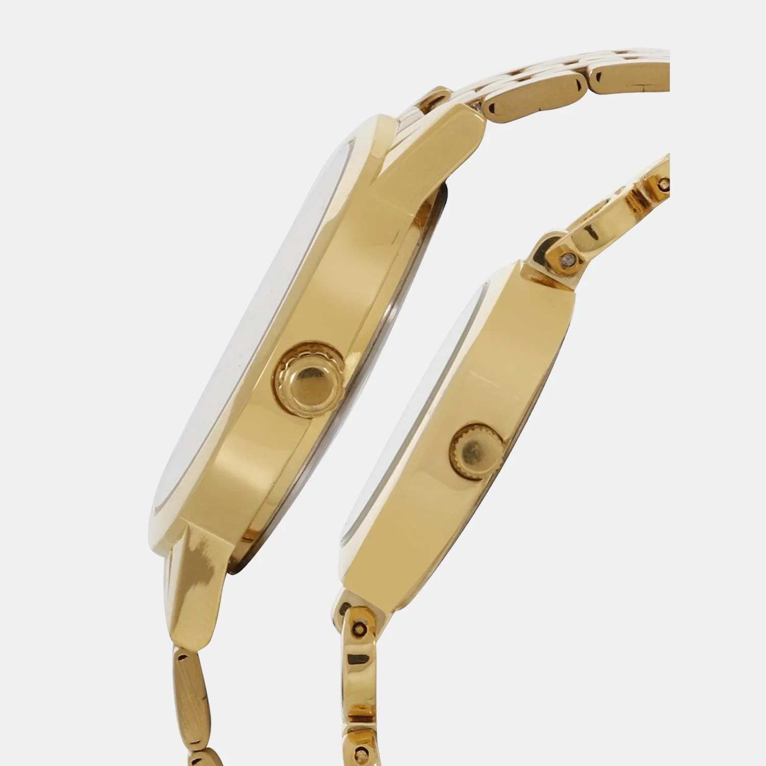 Couple Quartz Gold Dial Analog Stainless Steel Watch TW00PR229 - Image 3