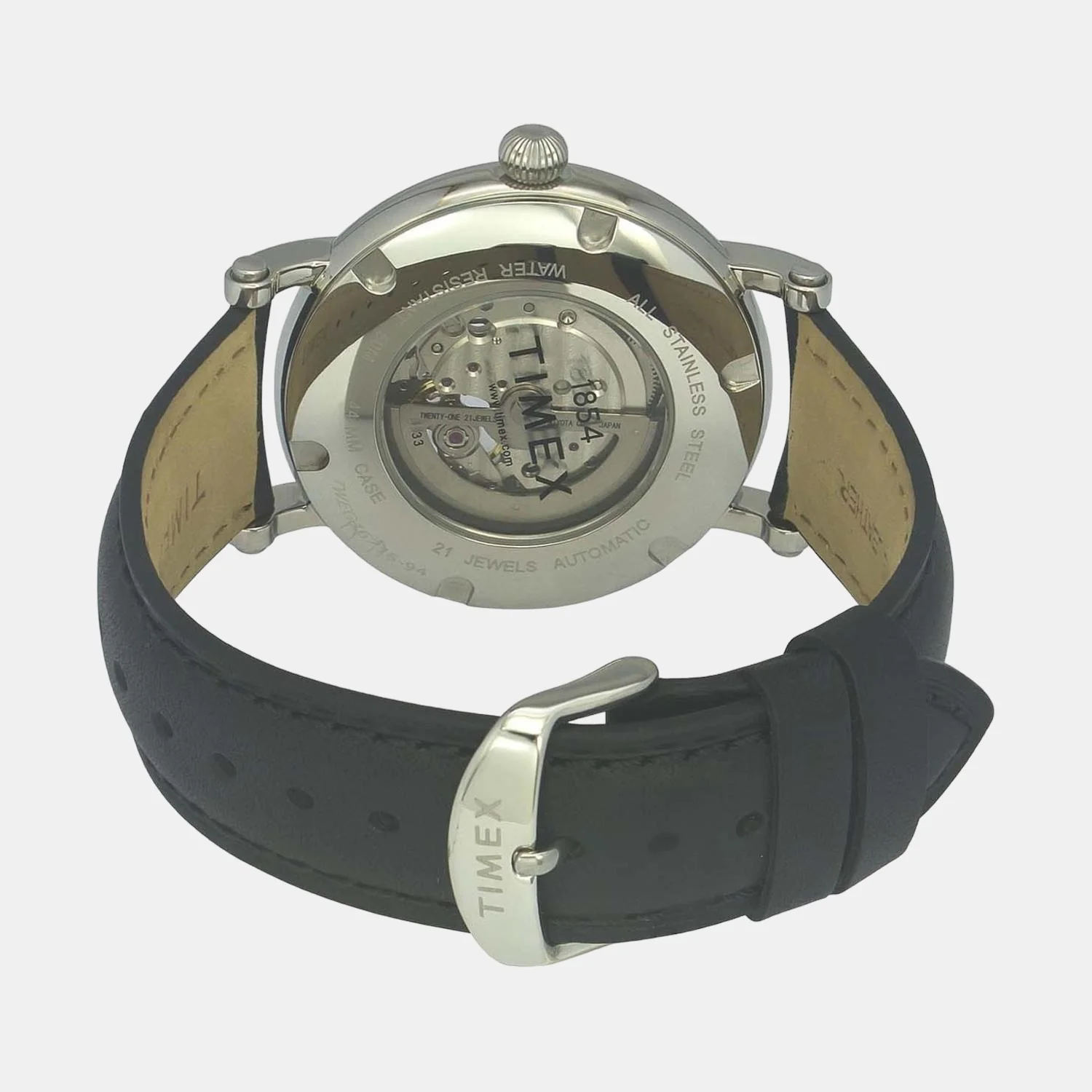 E Class Men Automatic Black Dial Analog Leather Watch TWEG16716 - Image 2