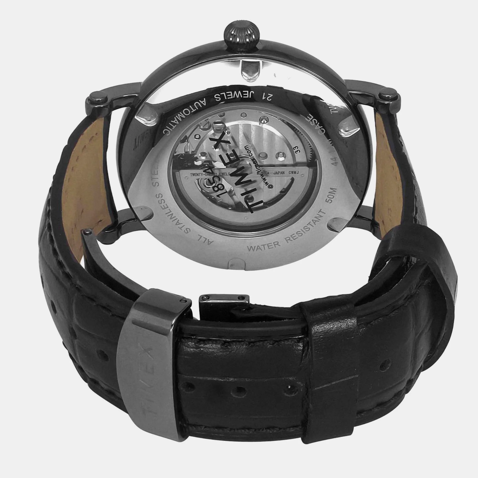 E Class Men Automatic Black Dial Analog Leather Watch TWEG16720 - Image 2