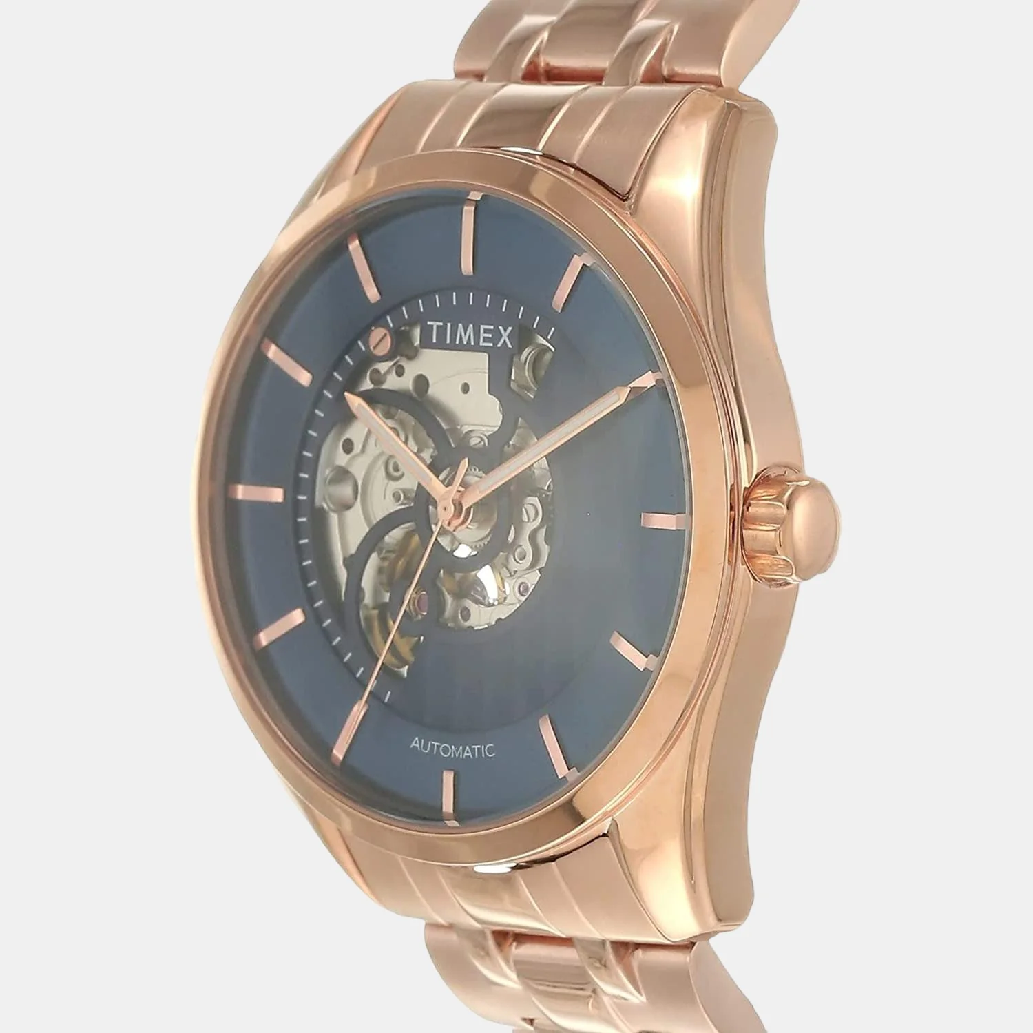 E Class Men Automatic Blue Dial Analog Stainless Steel Watch TWEG17504 - Image 5