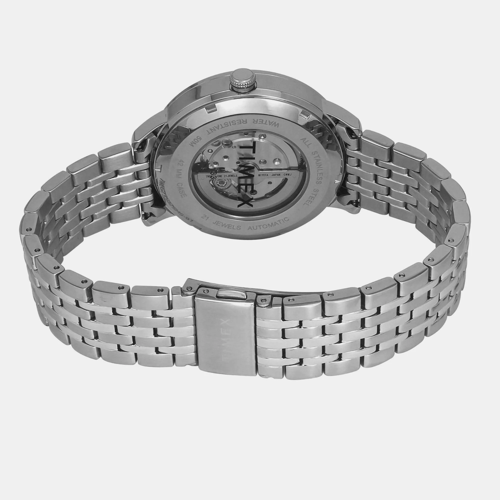 E Class Men Automatic Green Dial Analog Stainless Steel Watch TWEG23502 - Image 2