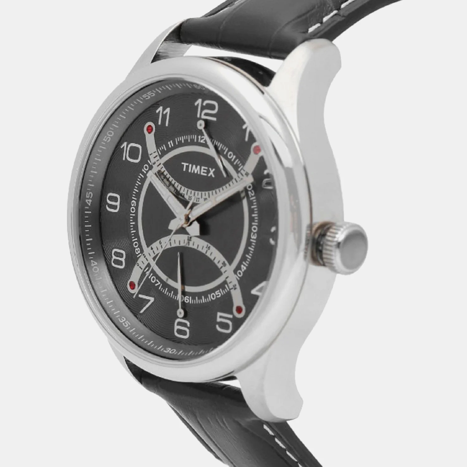 E Class Men Quartz Black Dial Analog Leather Watch TWEG14507 - Image 2