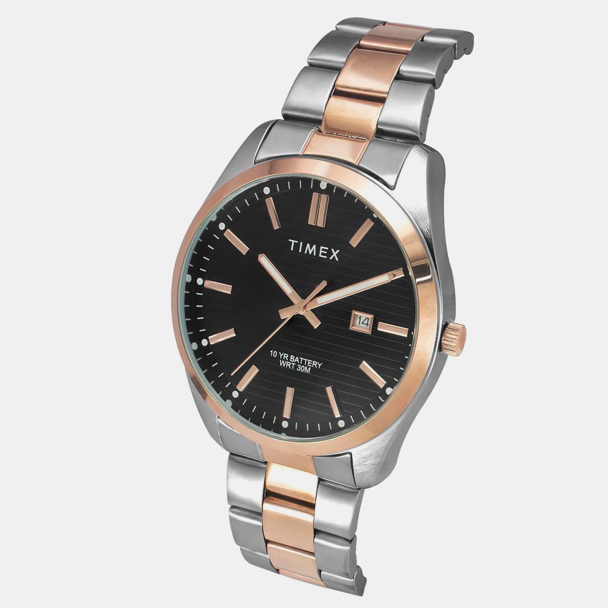 E Class Men Quartz Black Dial Analog Stainless Steel Watch TWTG10410 - Image 4