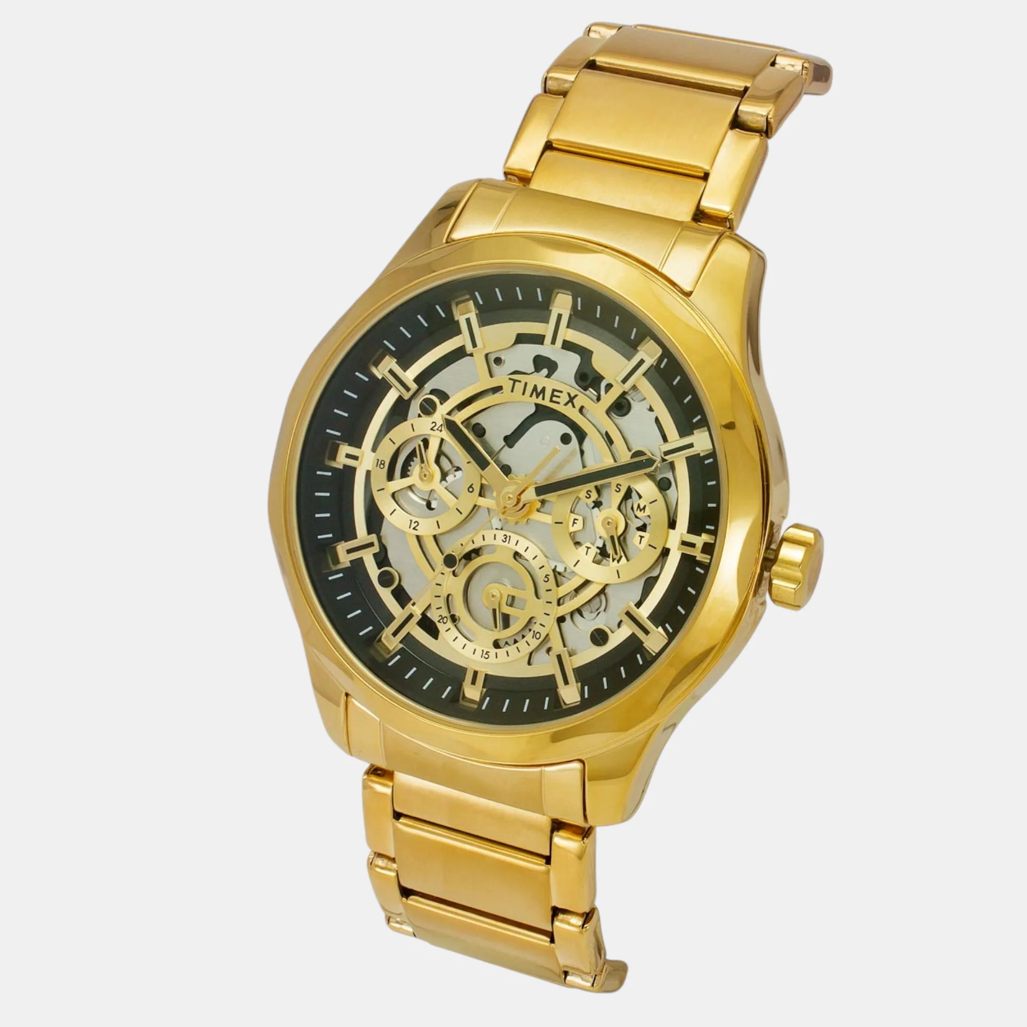 E Class Men Quartz Black Dial Multi-Function Stainless Steel Watch TW0TG7628 - Image 2