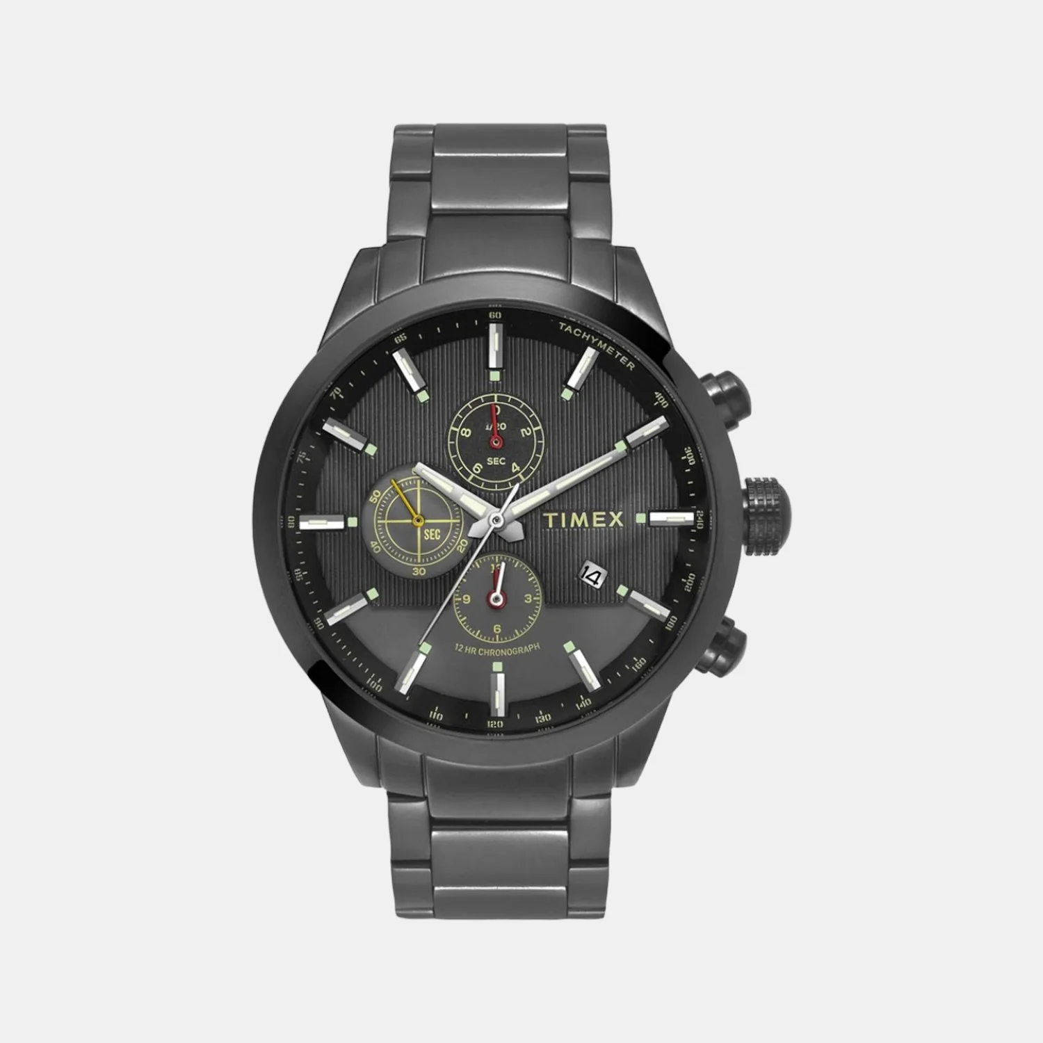 E Class Men Quartz Grey Dial Chronograph Stainless Steel Watch TWEG19403