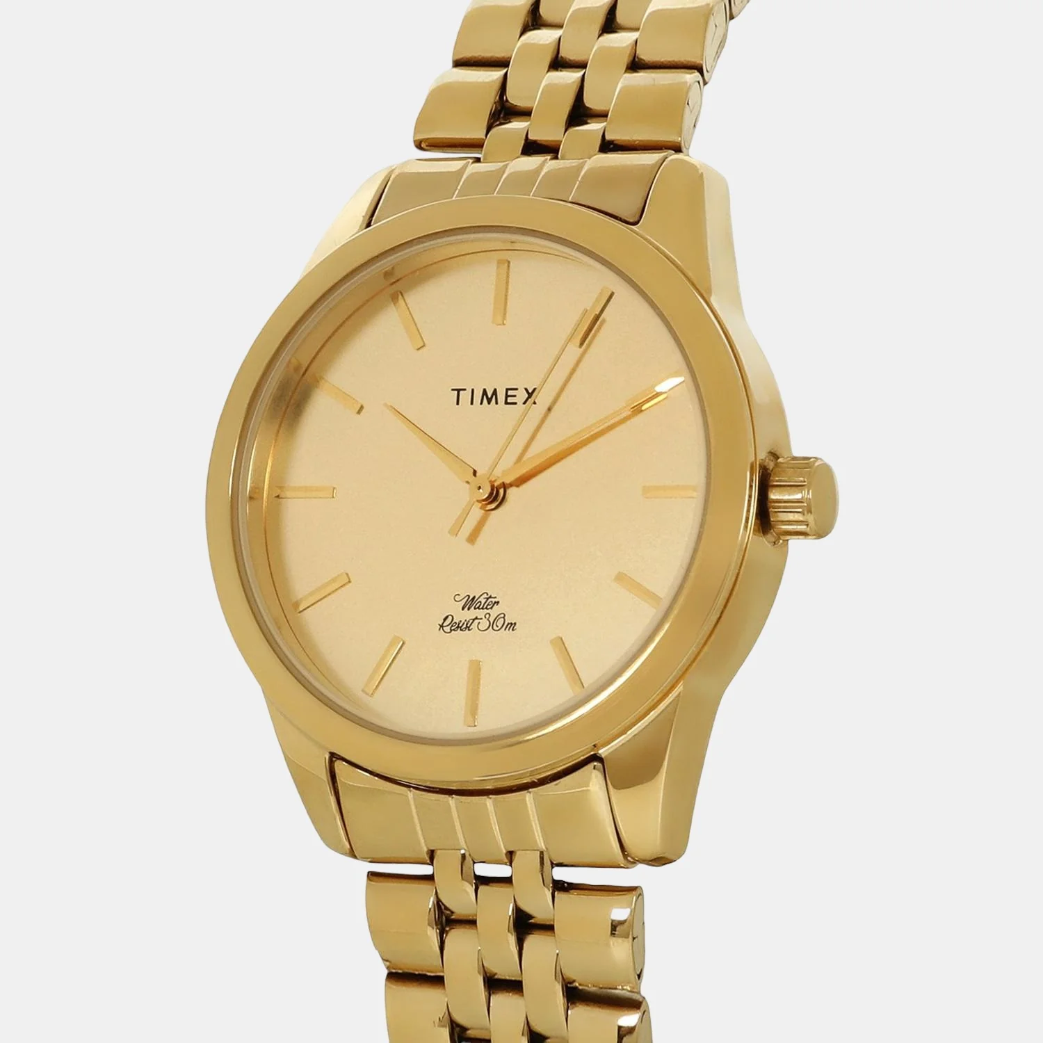 E Class Women Quartz Gold Dial Analog Stainless Steel Watch TWEL13103 - Image 3
