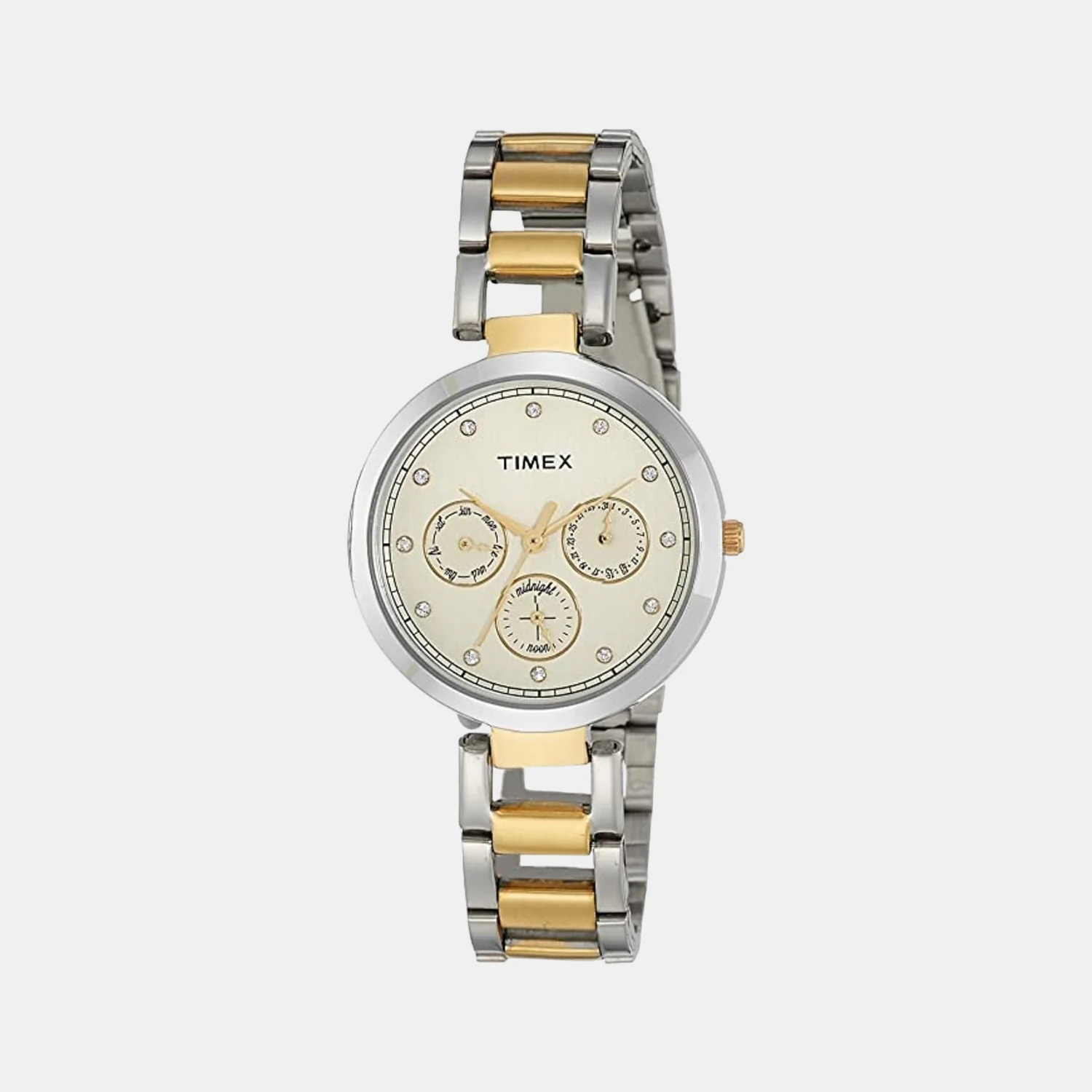 E Class Women Quartz White Dial Chronograph Stainless Steel Watch TW000X213 - Image 2