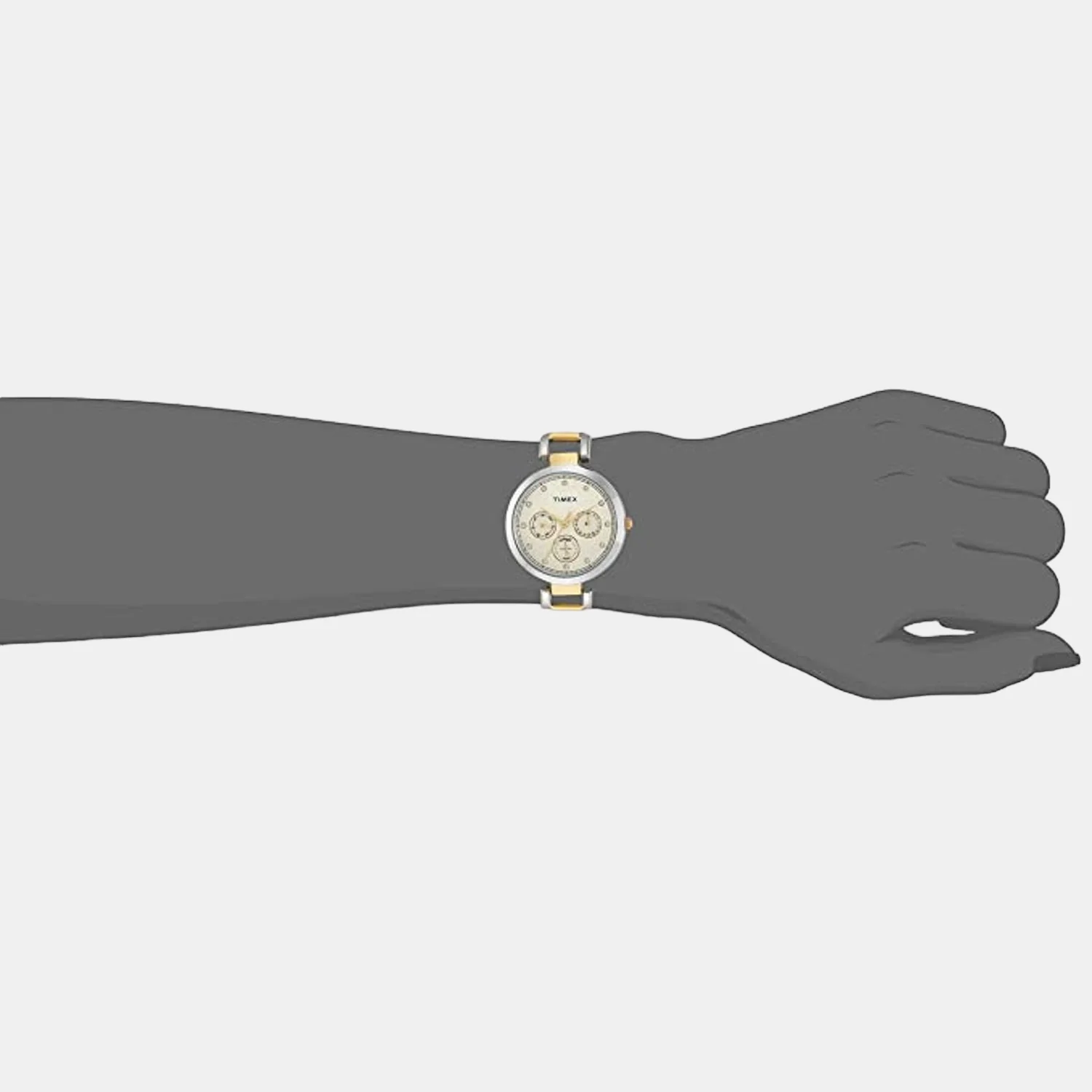 E Class Women Quartz White Dial Chronograph Stainless Steel Watch TW000X213 - Image 5