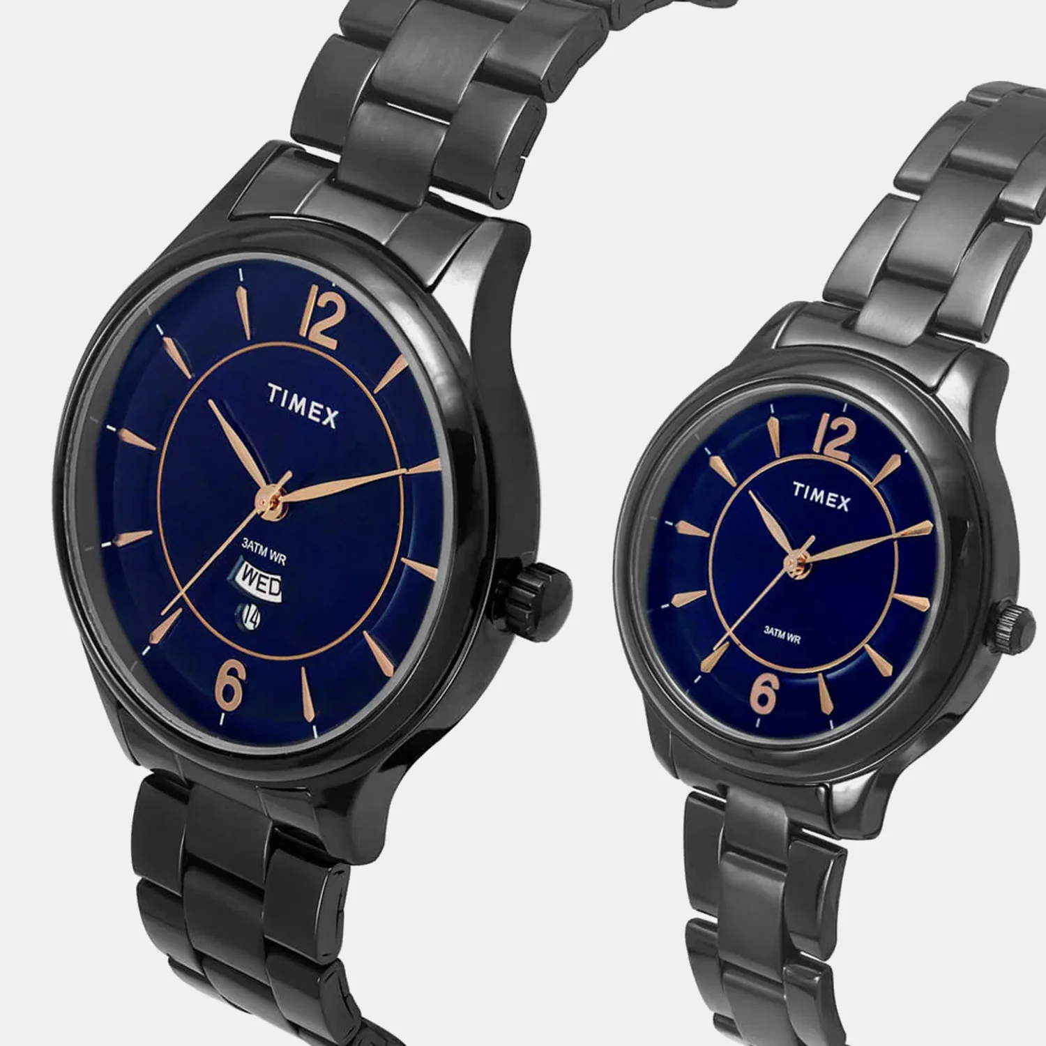 Empera Couple Quartz Blue Dial Analog Stainless Steel Watch TW00PR275 - Image 2