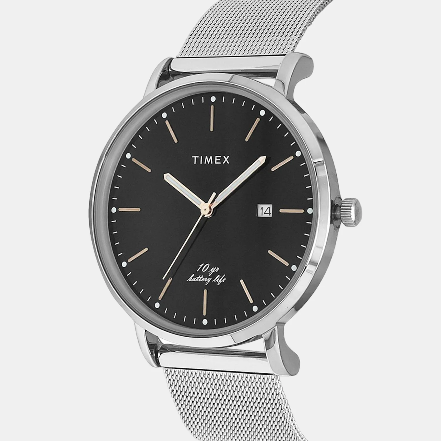 Empera Men Quartz Black Dial Analog Stainless Steel Watch TWEG17707 - Image 3