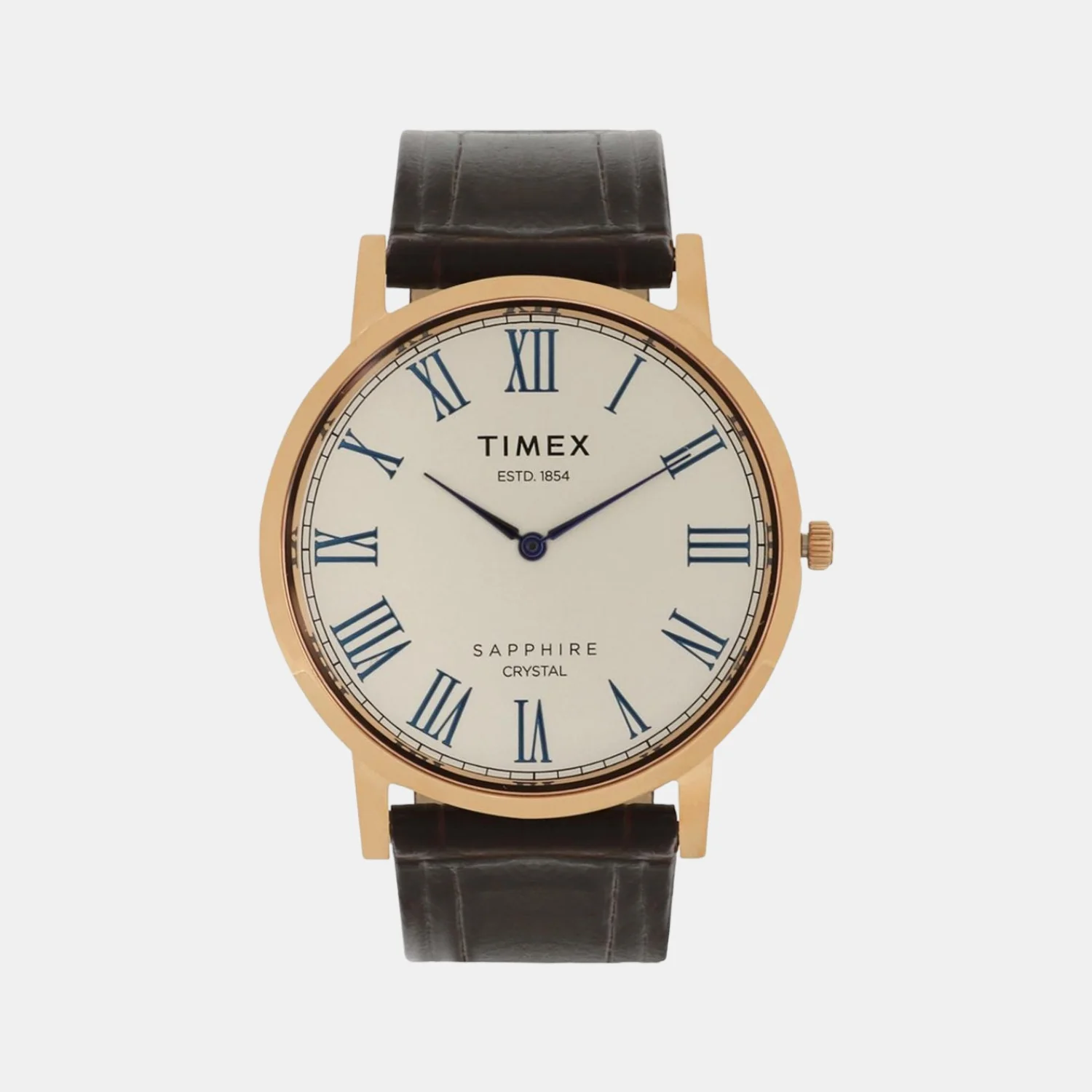 Empera Men Quartz Silver Dial Analog Leather Watch TWEG17404