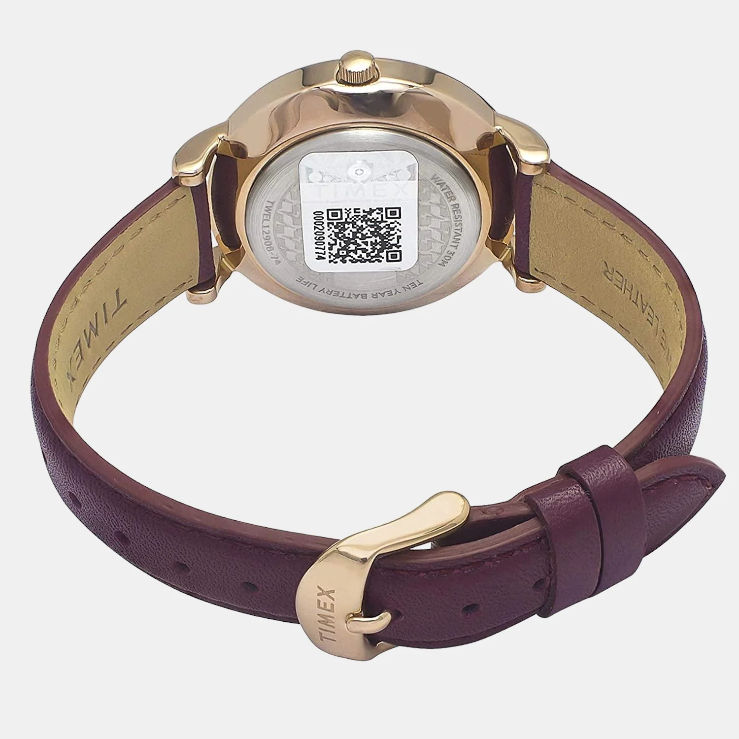 Empera Women Quartz Silver Dial Analog Leather Watch TWEL12908 - Image 4