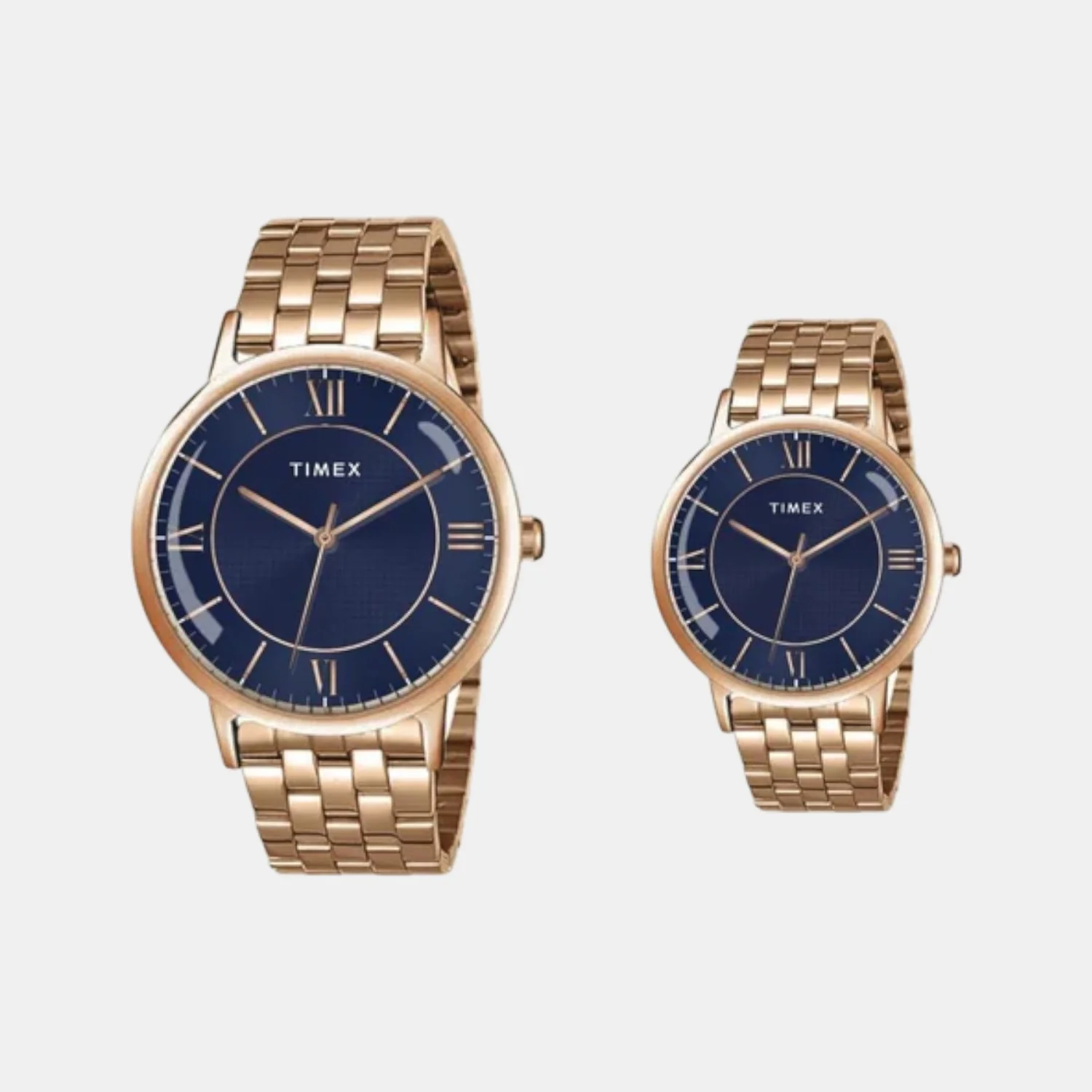 Fashion Couple Quartz Blue Dial Analog Stainless Steel Watch TW00PR332 - Image 7