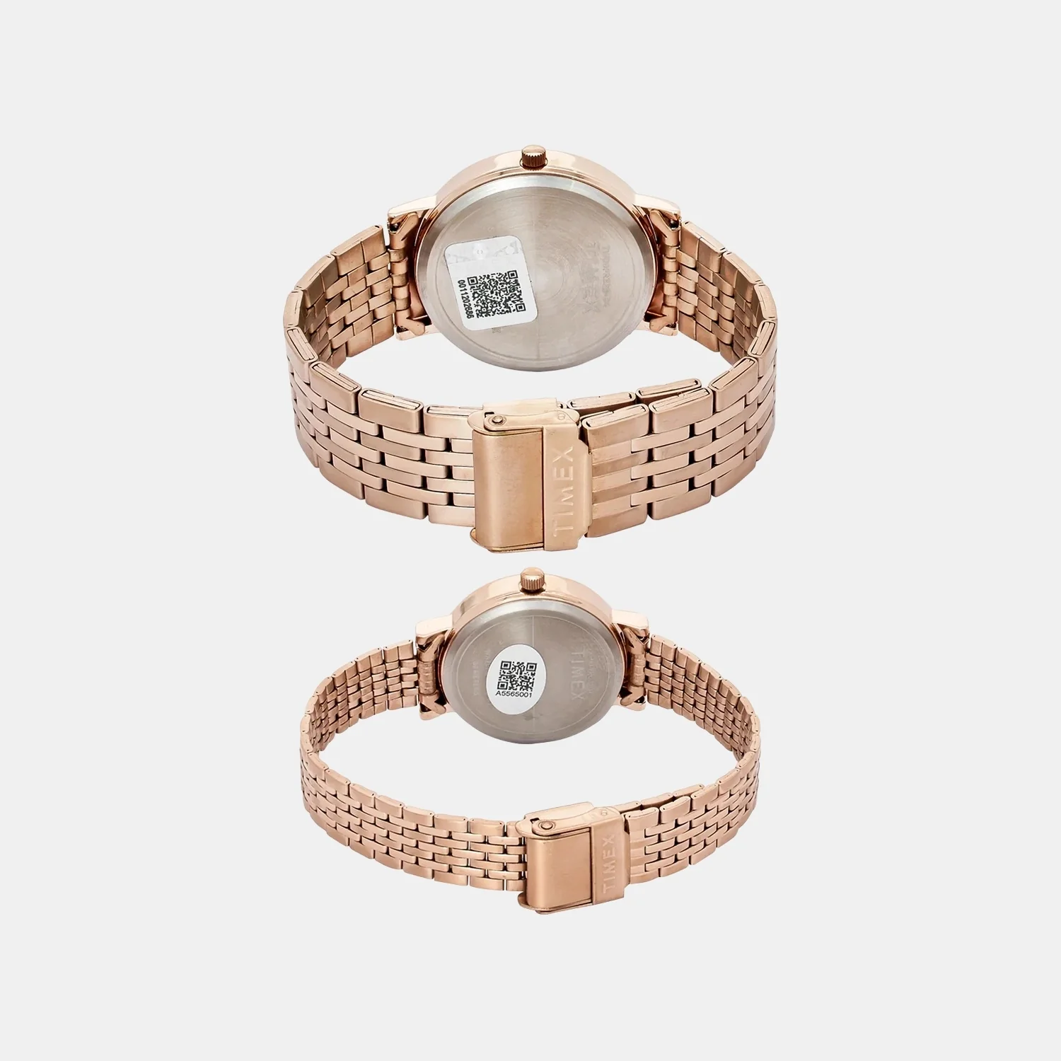 Fashion Couple Quartz Brown Dial Analog Stainless Steel Watch TW00PR328 - Image 3