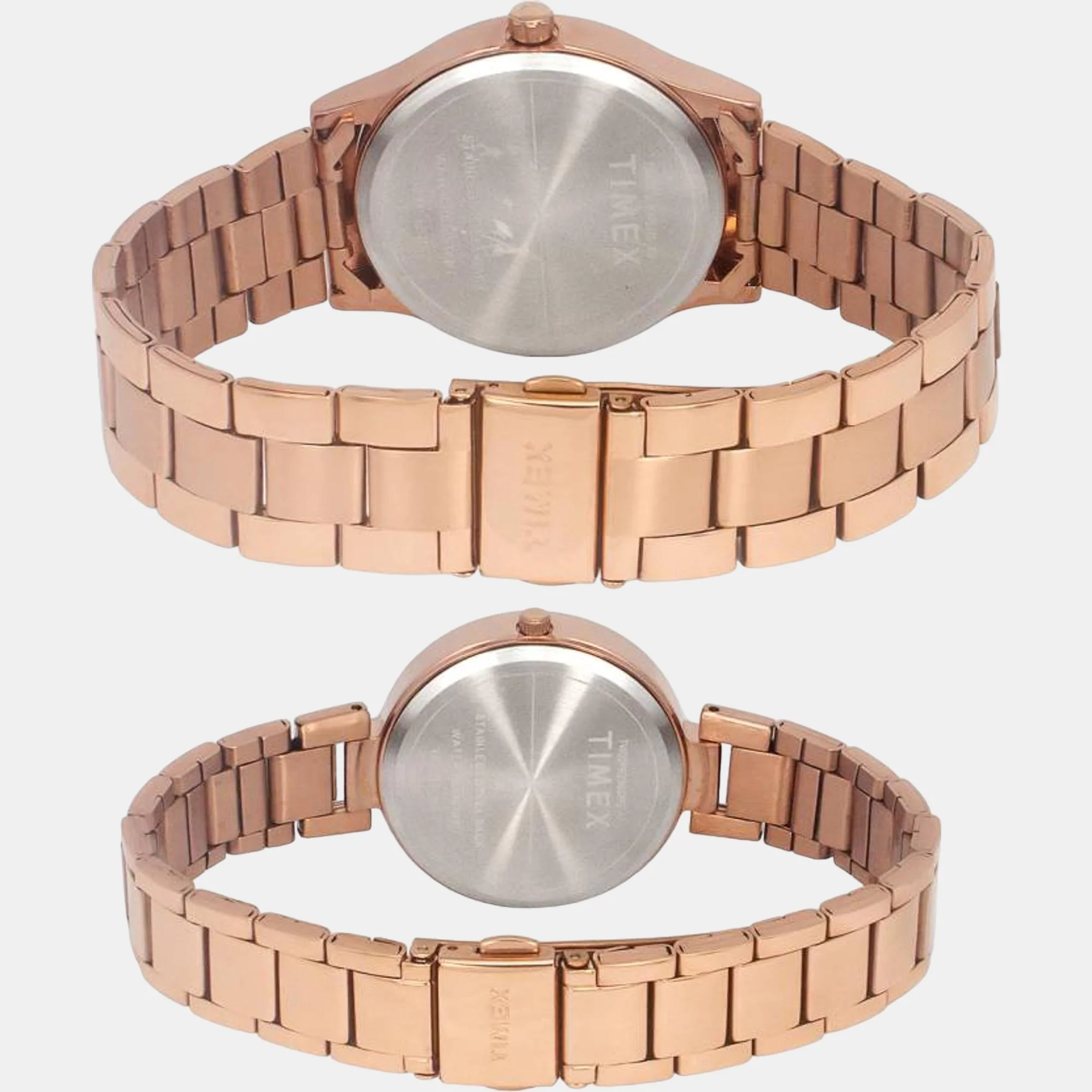 Fashion Couple Quartz Silver Dial Analog Stainless Steel Watch TW00PR294 - Image 3