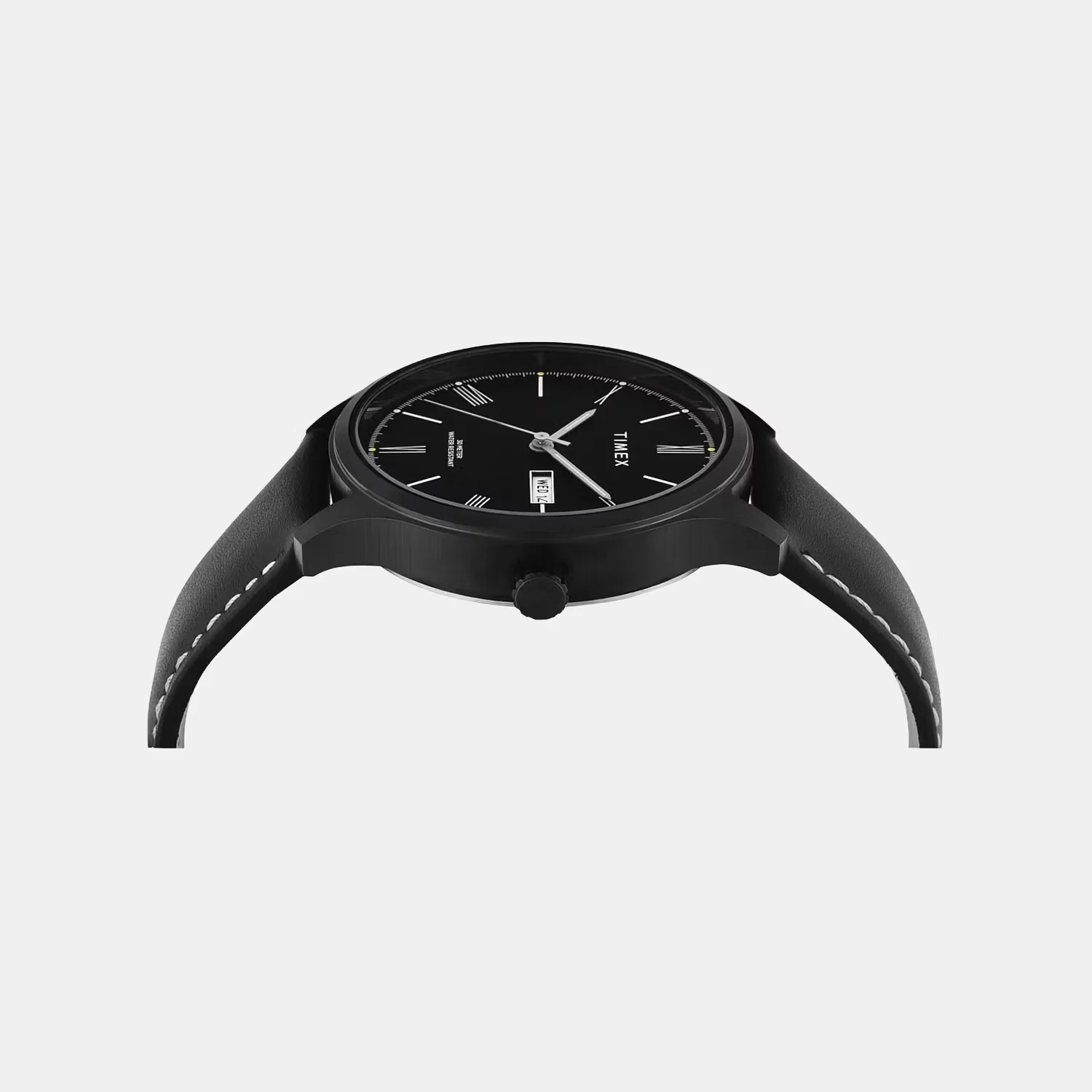 Fashion Men Quartz Black Dial Analog Leather Watch TW0TG6523 - Image 4