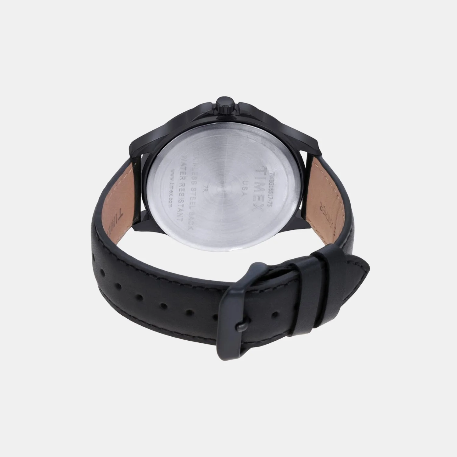Fashion Men Quartz Black Dial Chronograph Leather Watch TWEG16517 - Image 2