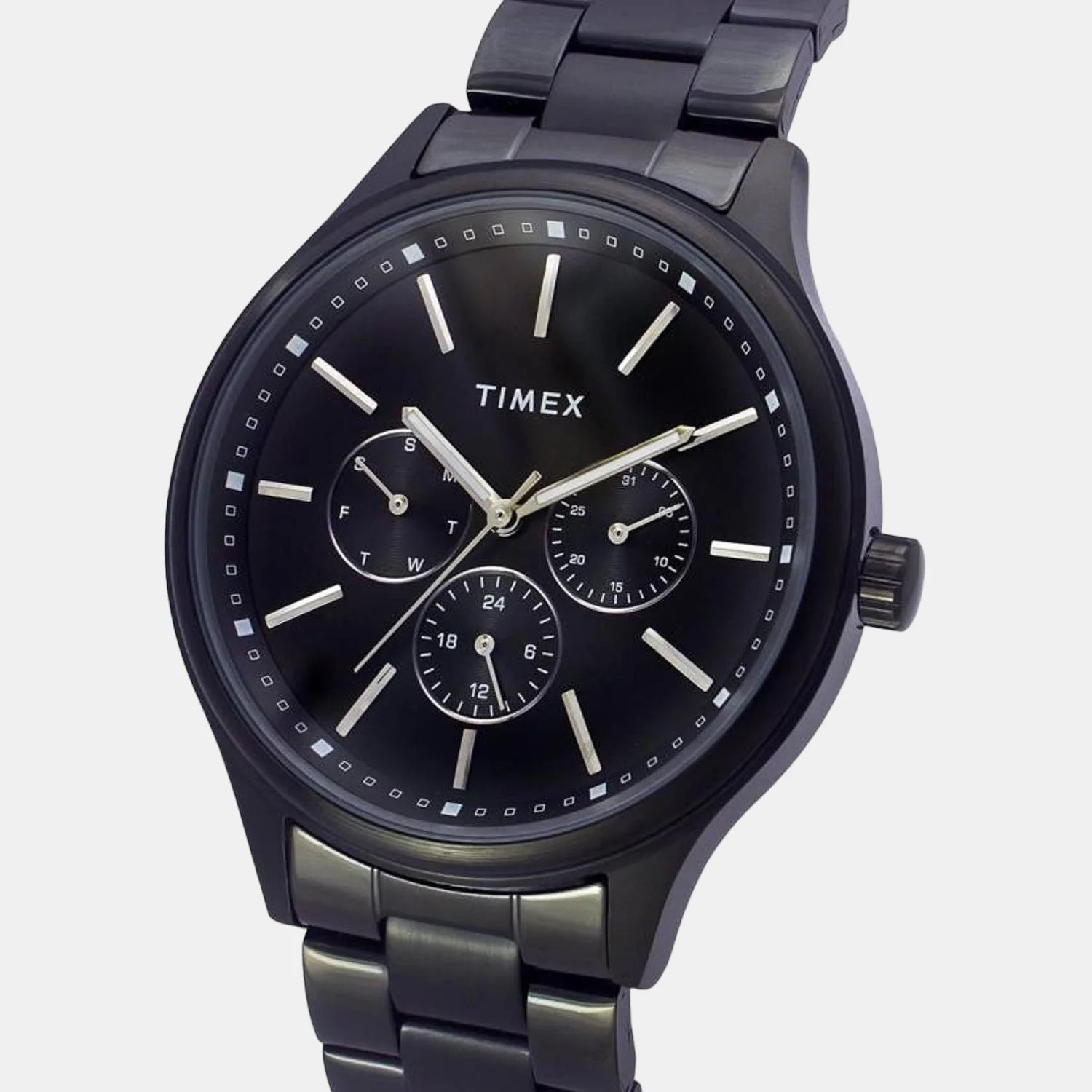 Fashion Men Quartz Black Dial Multi-Function Stainless Steel Watch TWEG18410 - Image 2