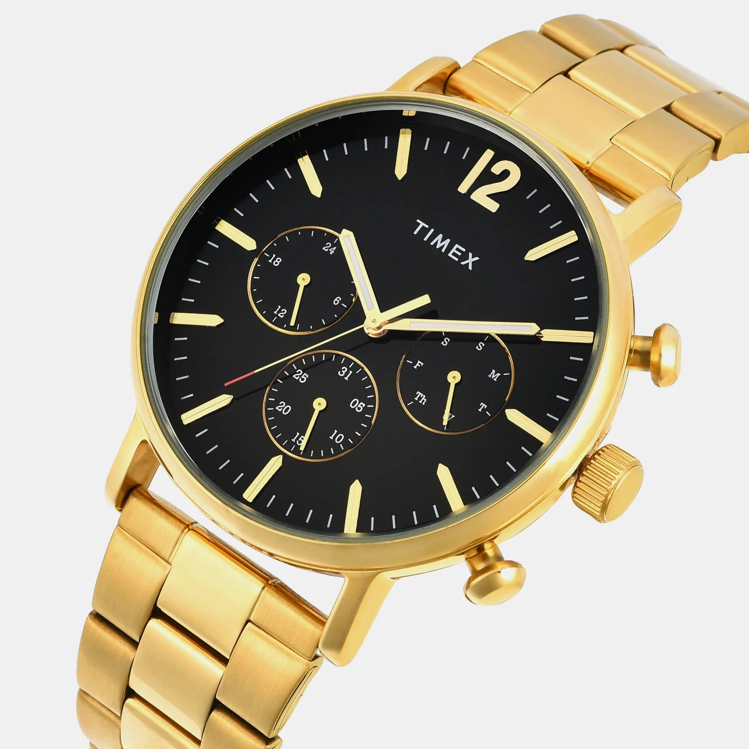 Fashion Men Quartz Black Dial Multi-Function Stainless Steel Watch TWEG20025 - Image 3