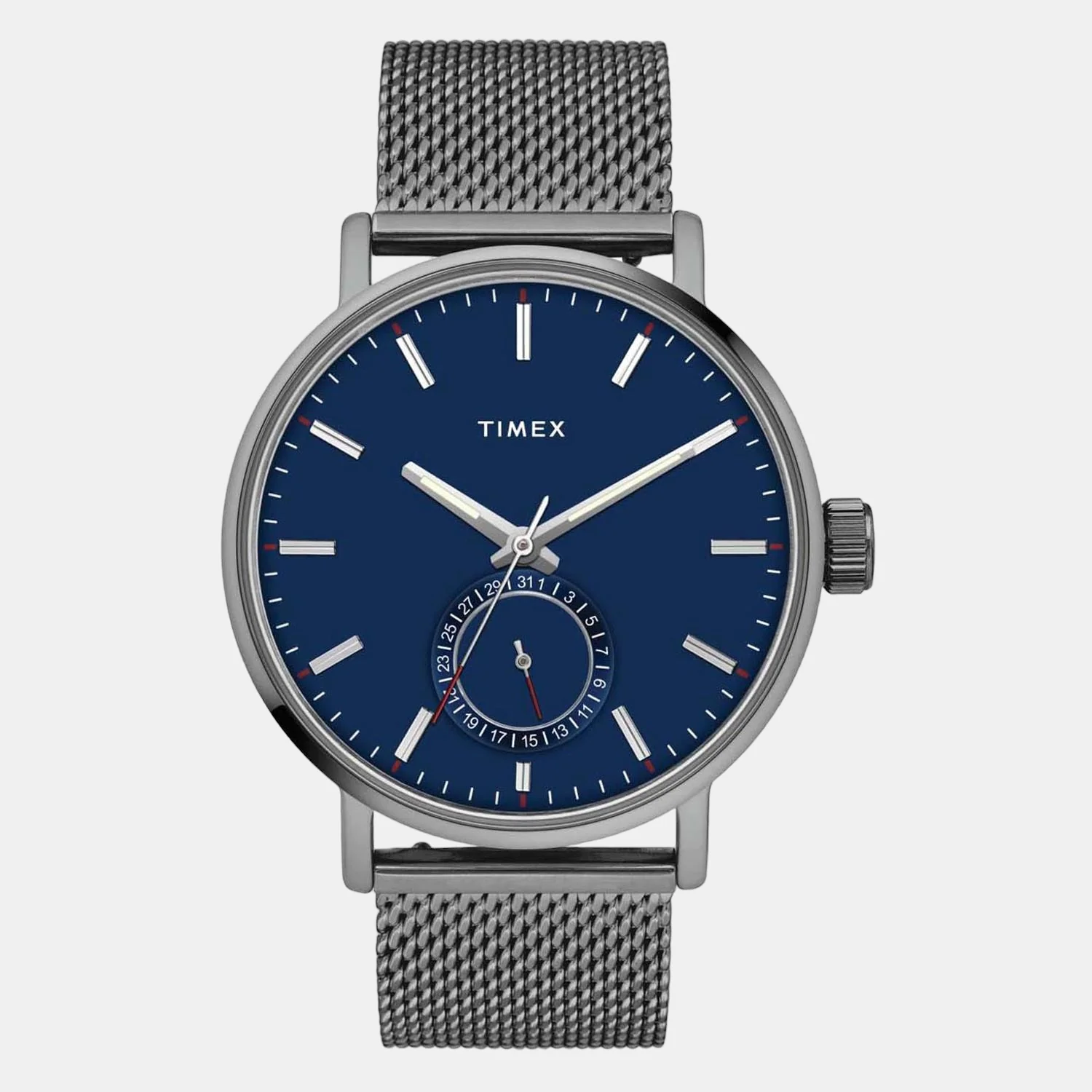 Fashion Men Quartz Blue Dial Analog Stainless Steel Watch TWEG20003