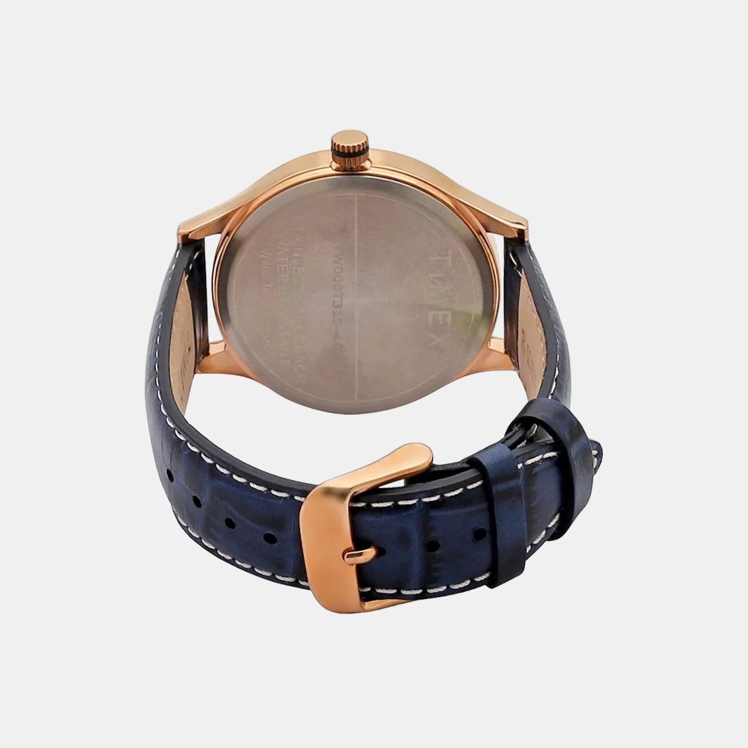 Fashion Men Quartz Blue Dial Chronograph Leather Watch TW000T310 - Image 2