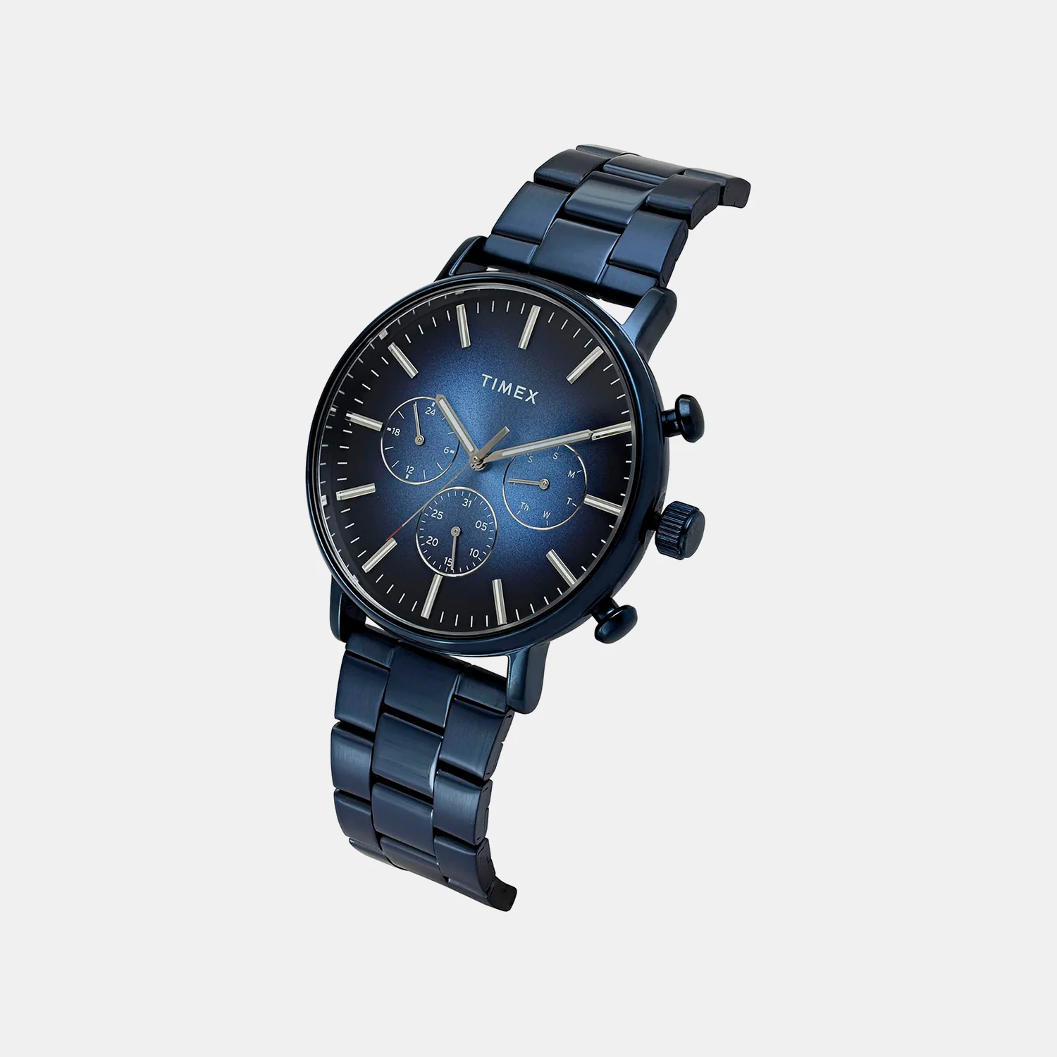 Fashion Men Quartz Blue Dial Multi-Function Stainless Steel Watch TWEG20029 - Image 2